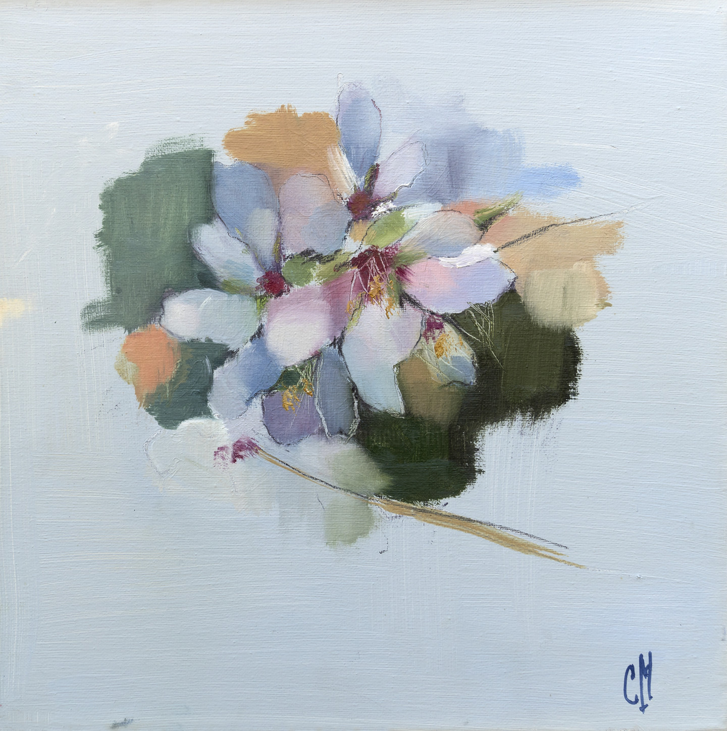 Flores De Almendro, Pintura por Cecilia Marchán | Artmajeur