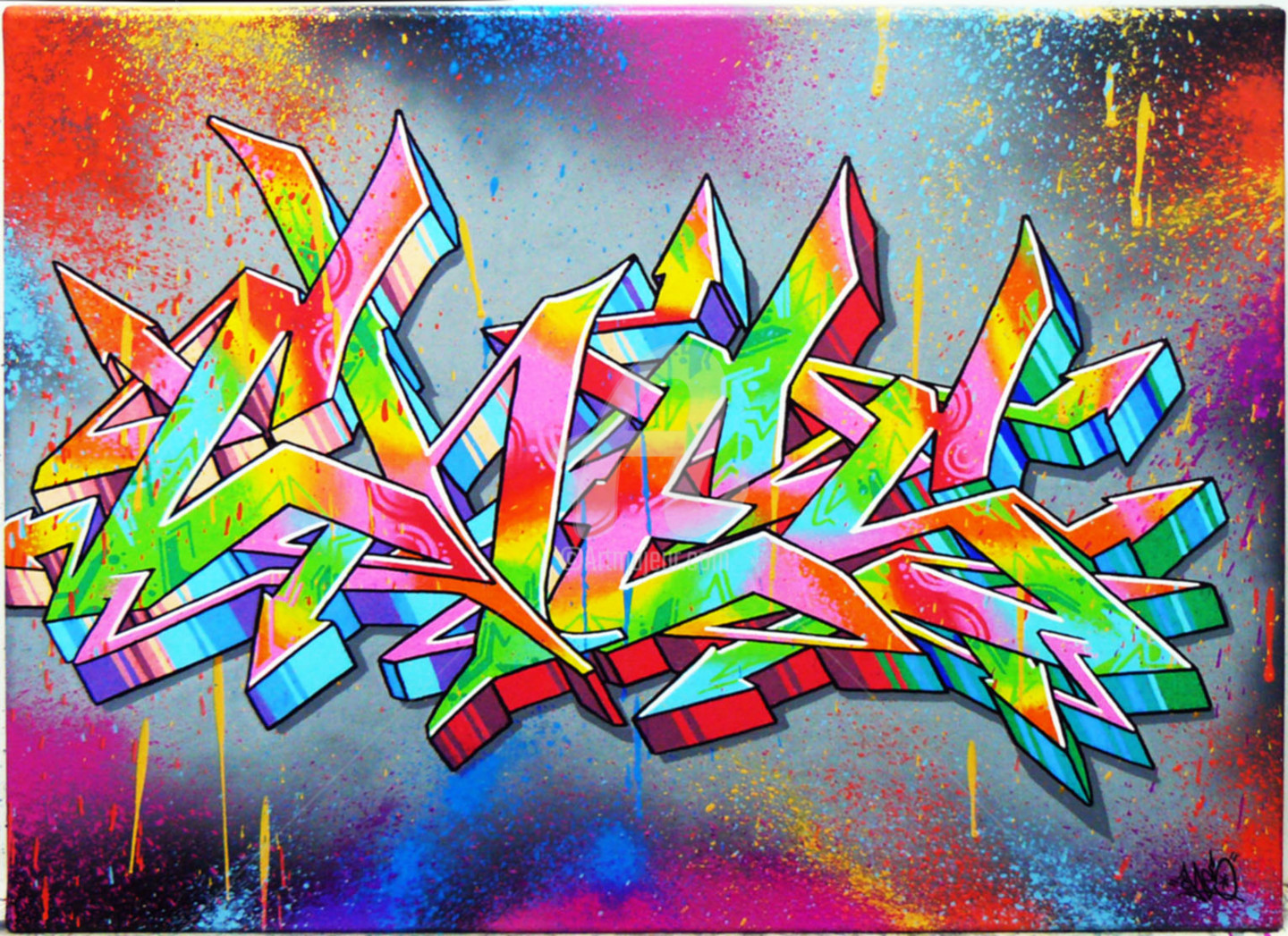 Wild Style Painting By Ches Graffiti Designs Artmajeur