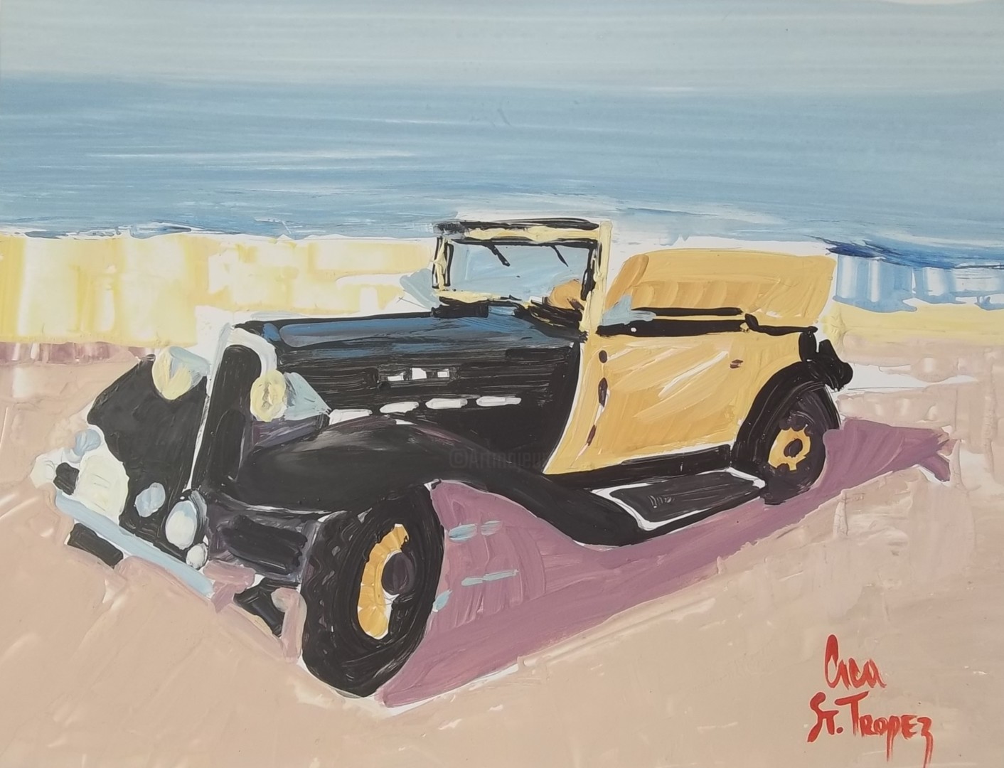 voiture ancienne Peinture par Cica Artmajeur