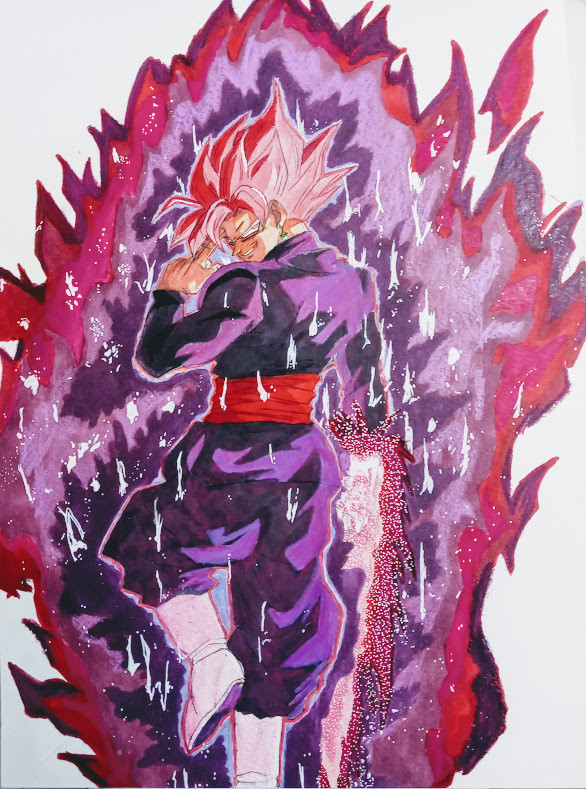 Como Desenhar GOKU BLACK SSJ Rose