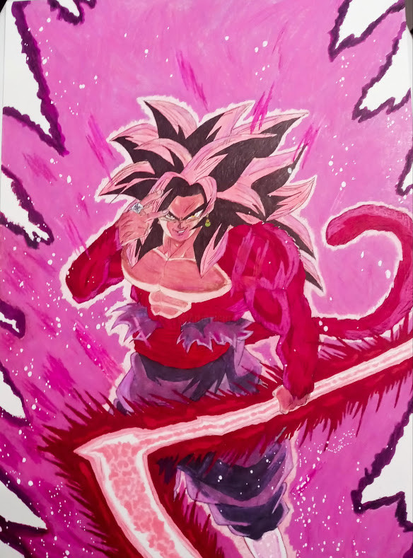 Limit Breaker Ssj4 Goku Black, Dibujo por Noah Jackson | Artmajeur