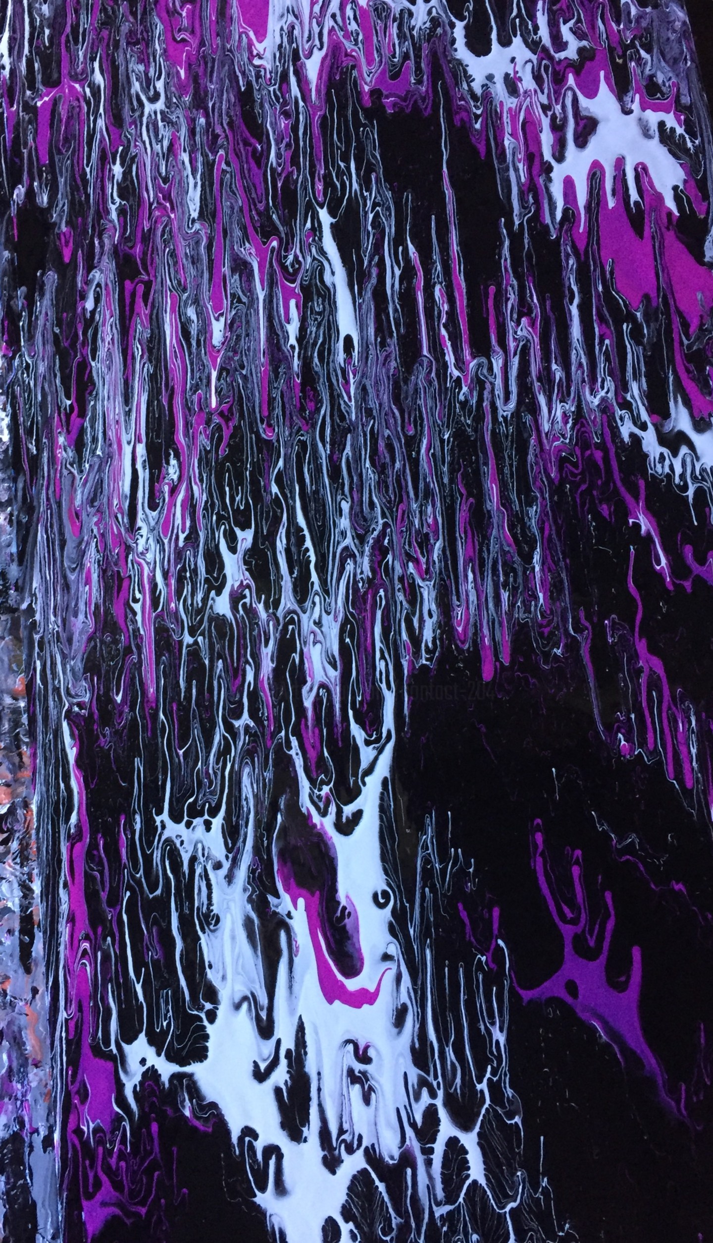 Purple Falls, Painting by Greg Powell | Artmajeur