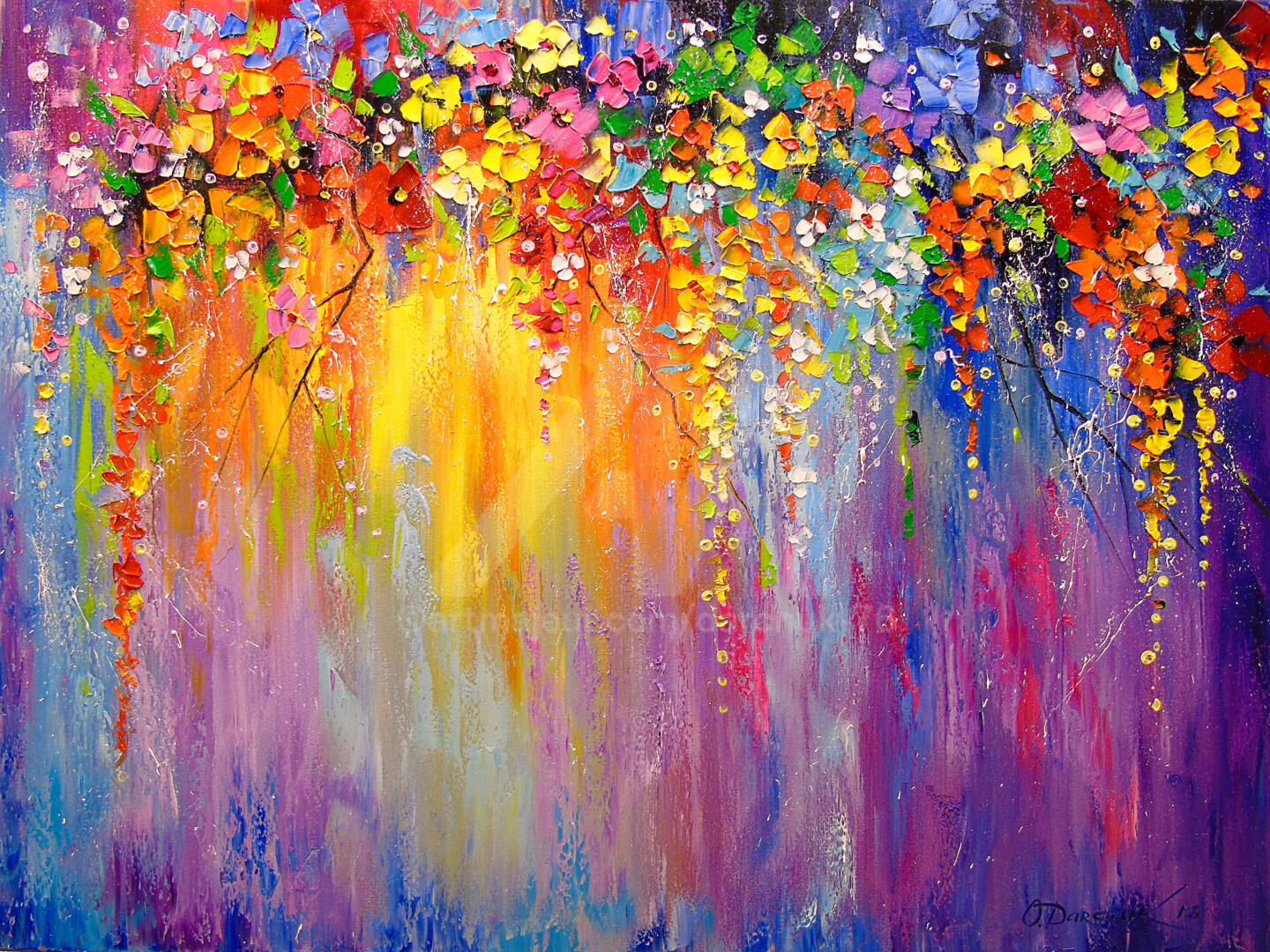 Symphony Of Flowers, Painting by Olha | Artmajeur