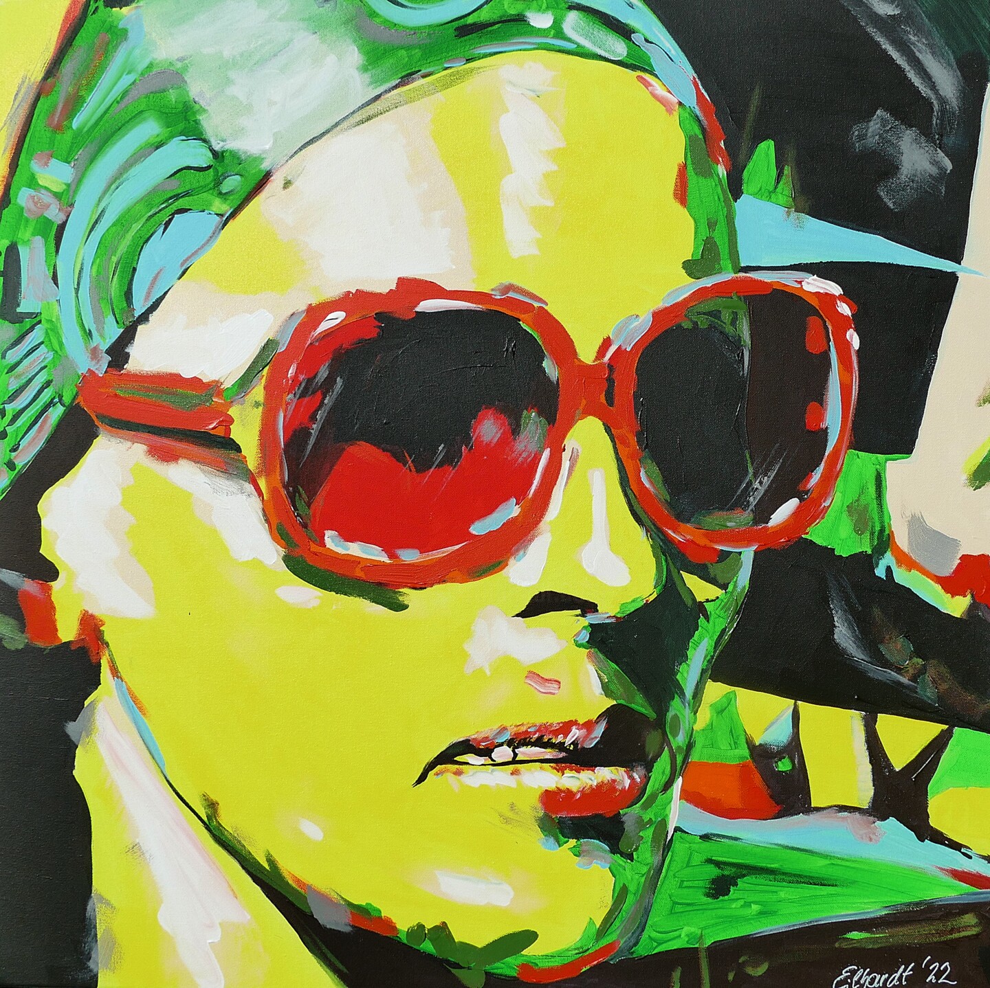 Sunglasses V, Painting by Detlev Eilhardt Artmajeur