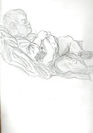 Bebe Couffin Dessin Par Tahar Zouhani Artmajeur