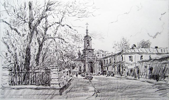 Рисунки улиц москвы