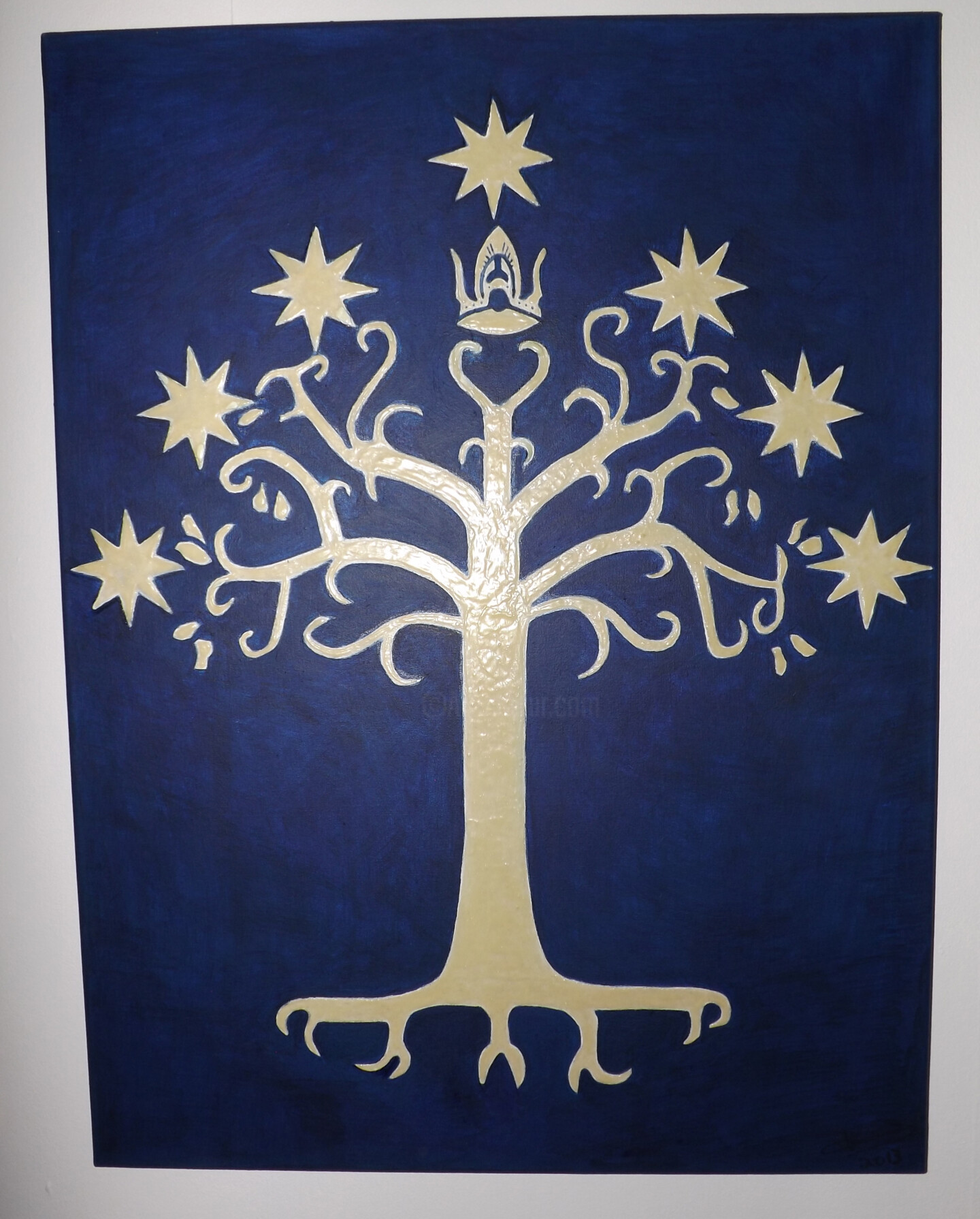 Tree of gondor arbre du gondor lotr pintura por dubbelj artmajeur