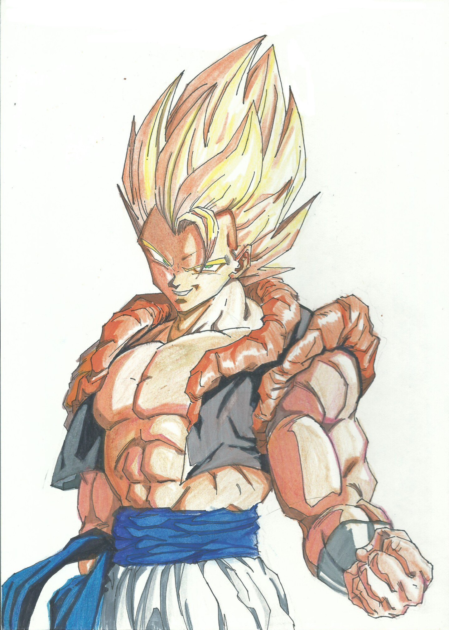 How to Draw Gogeta  Dragon Ball Z 