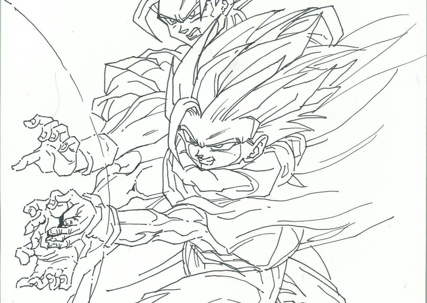 Dragon Ball Z Tribute 1980-90 Goku Hogan, Desenho por Eduardo Bustos  Segovia