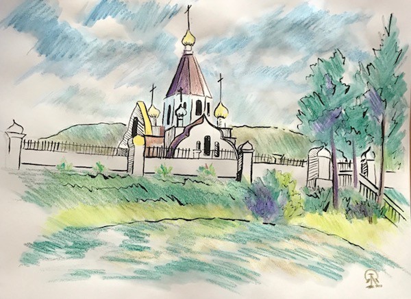 Рисунок города красноярска