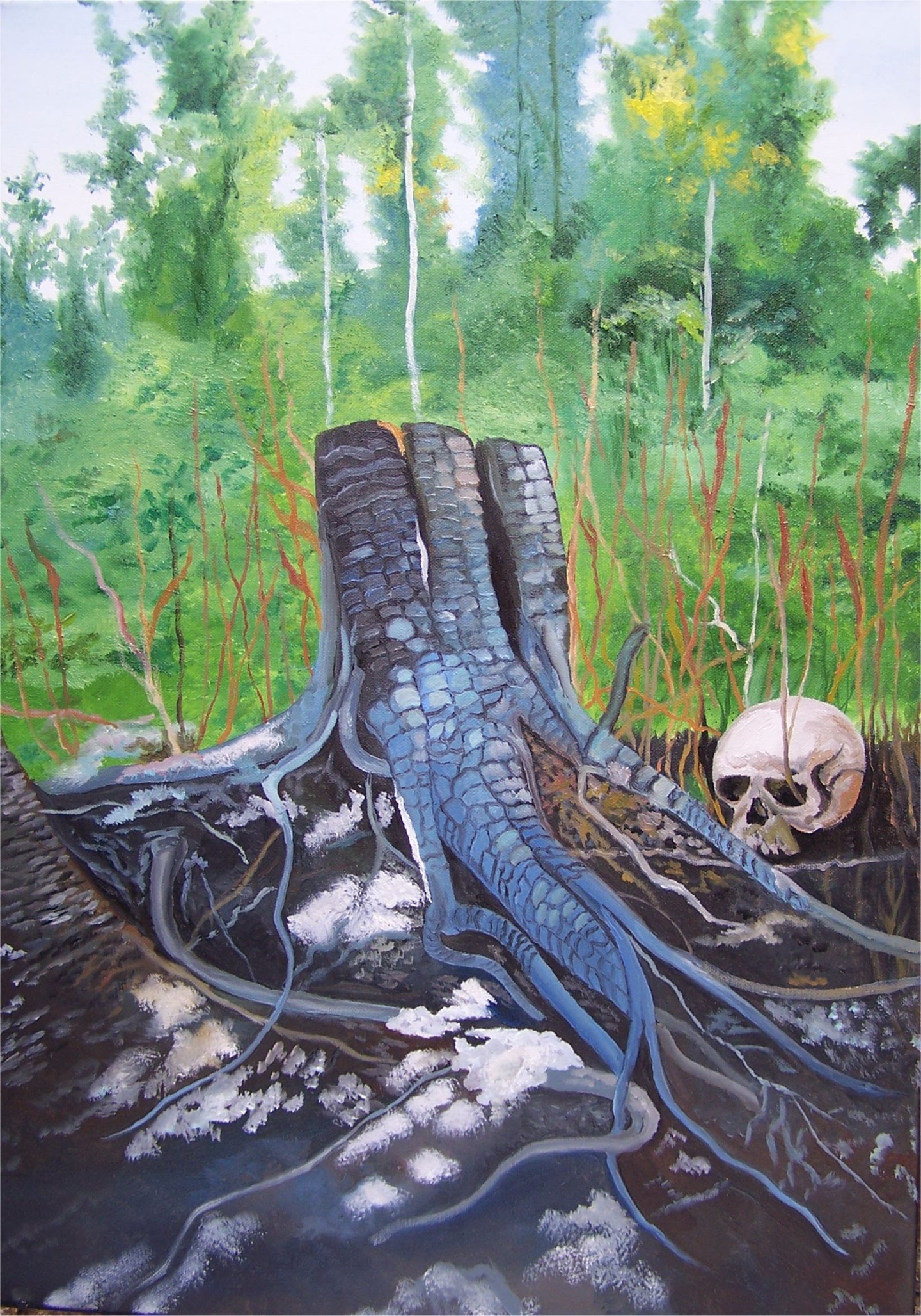 La Zone Morte, Painting by Evgeny Titov Artmajeur