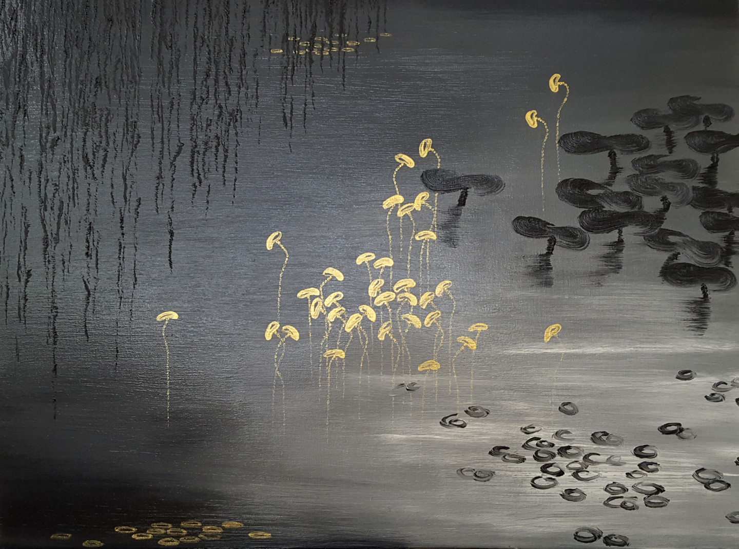 Lilies In Gold Series 7 4 17 Painting By Faye Zxz Artmajeur Lilies In Gold Series 7 4 17 Painting By Faye Zxz Artmajeur