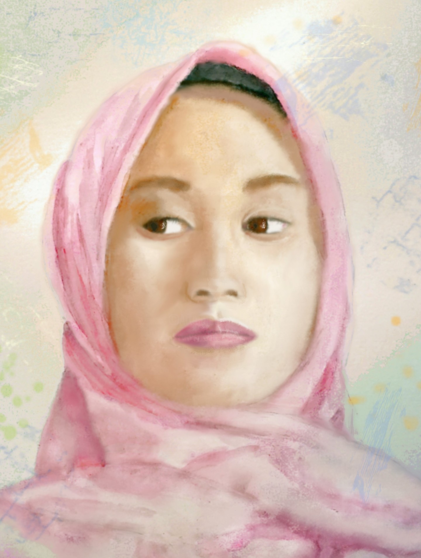 Pink Hijab, Digital Arts by Fm Looby | Artmajeur