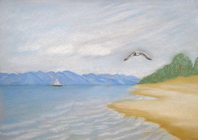 Рисовать байкал легко