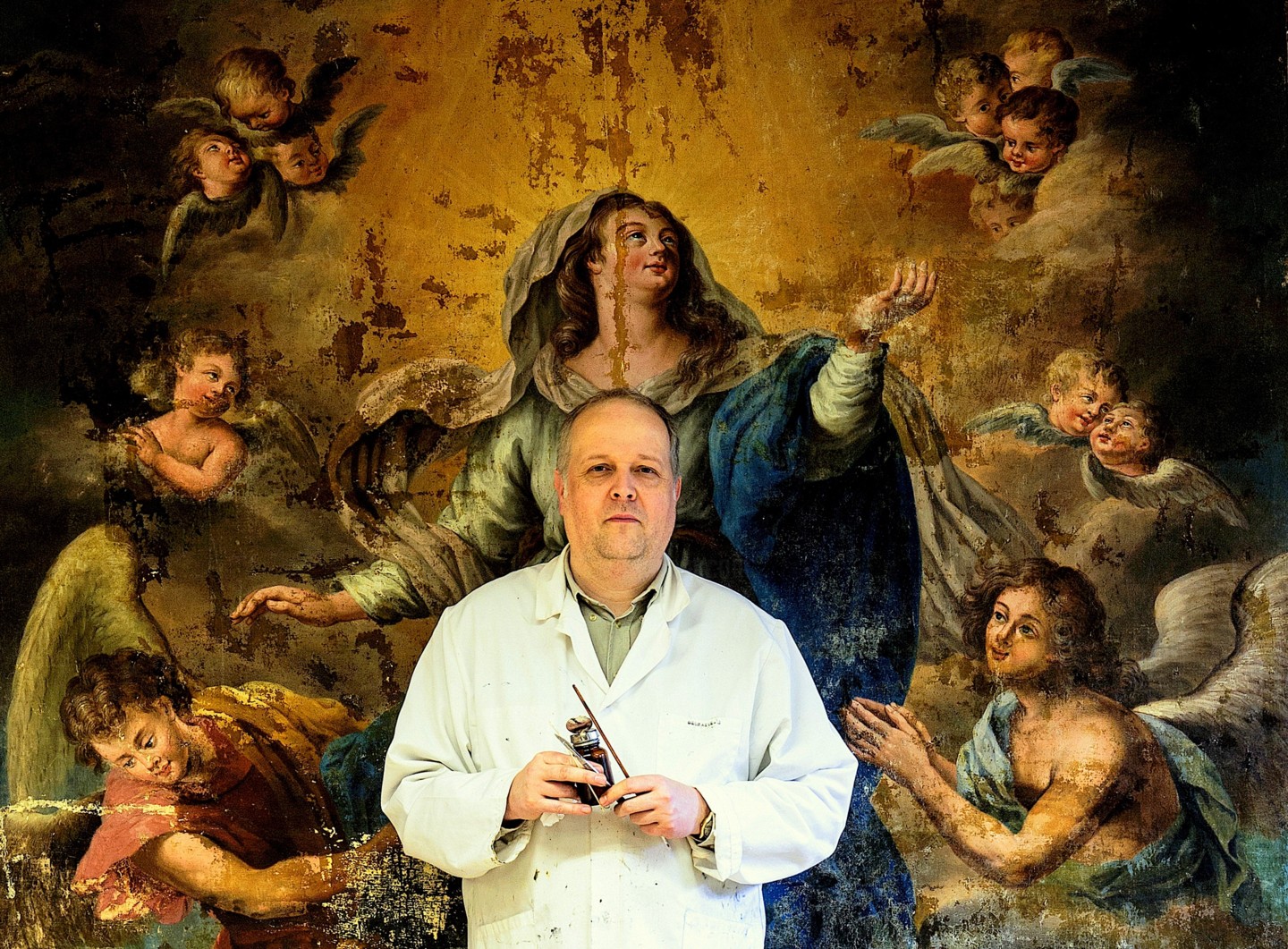 FineArtsRestorerFrederikCnockaert Re, Painting by Frederik