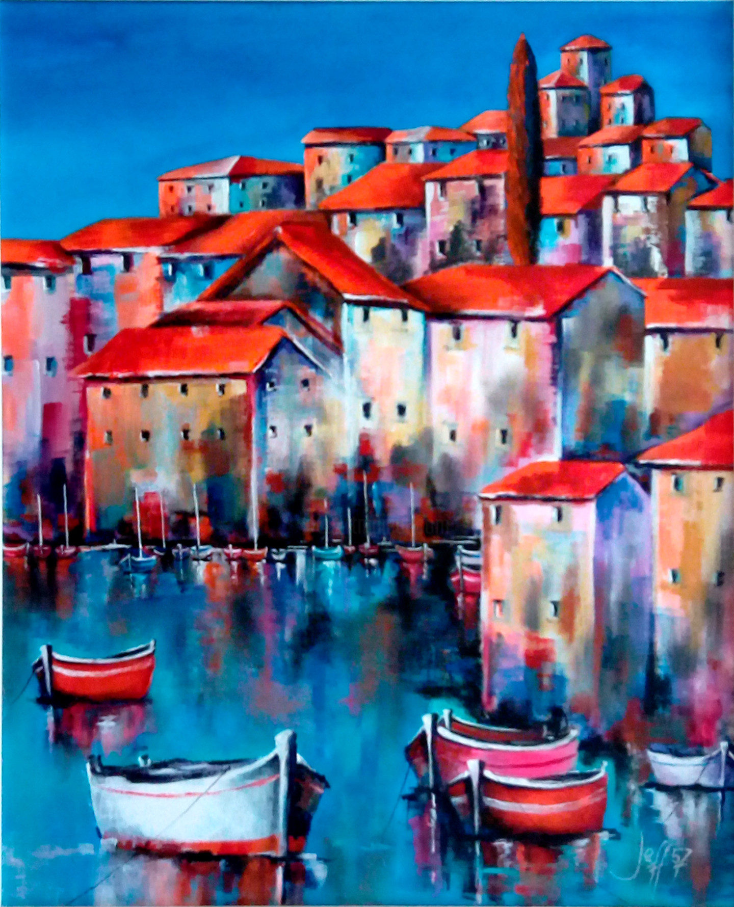 Port De Peche Painting By Jeff57 Artmajeur