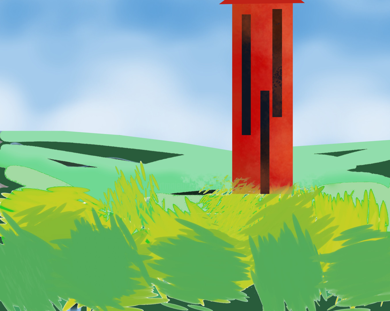 The Very Tall House, Digital Arts by Gerald Shepherd F.F.P.S. | Artmajeur