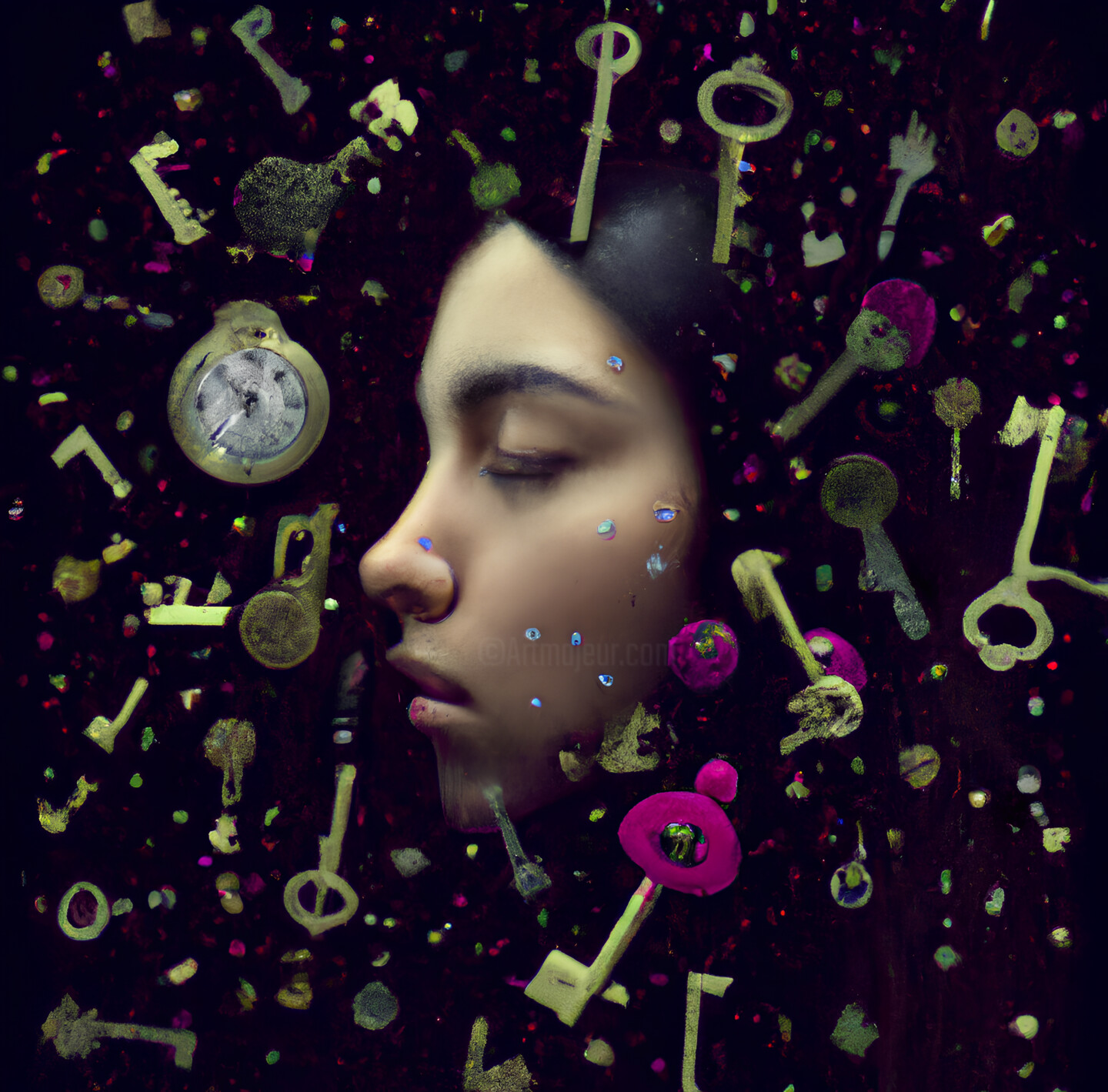 Dreamlike Portraits With Hidden Meanings, Digital Arts by Gerard Yadav