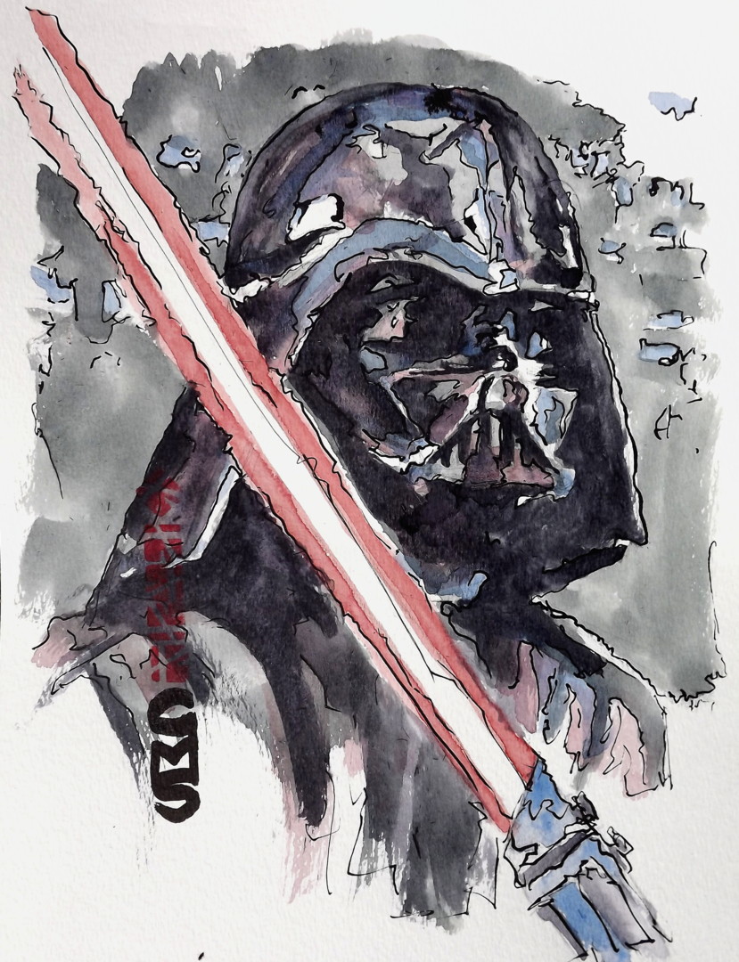 elleboog snorkel Verslaggever Darth Vader - Star Wars, Drawing by Gilberto Marques | Artmajeur