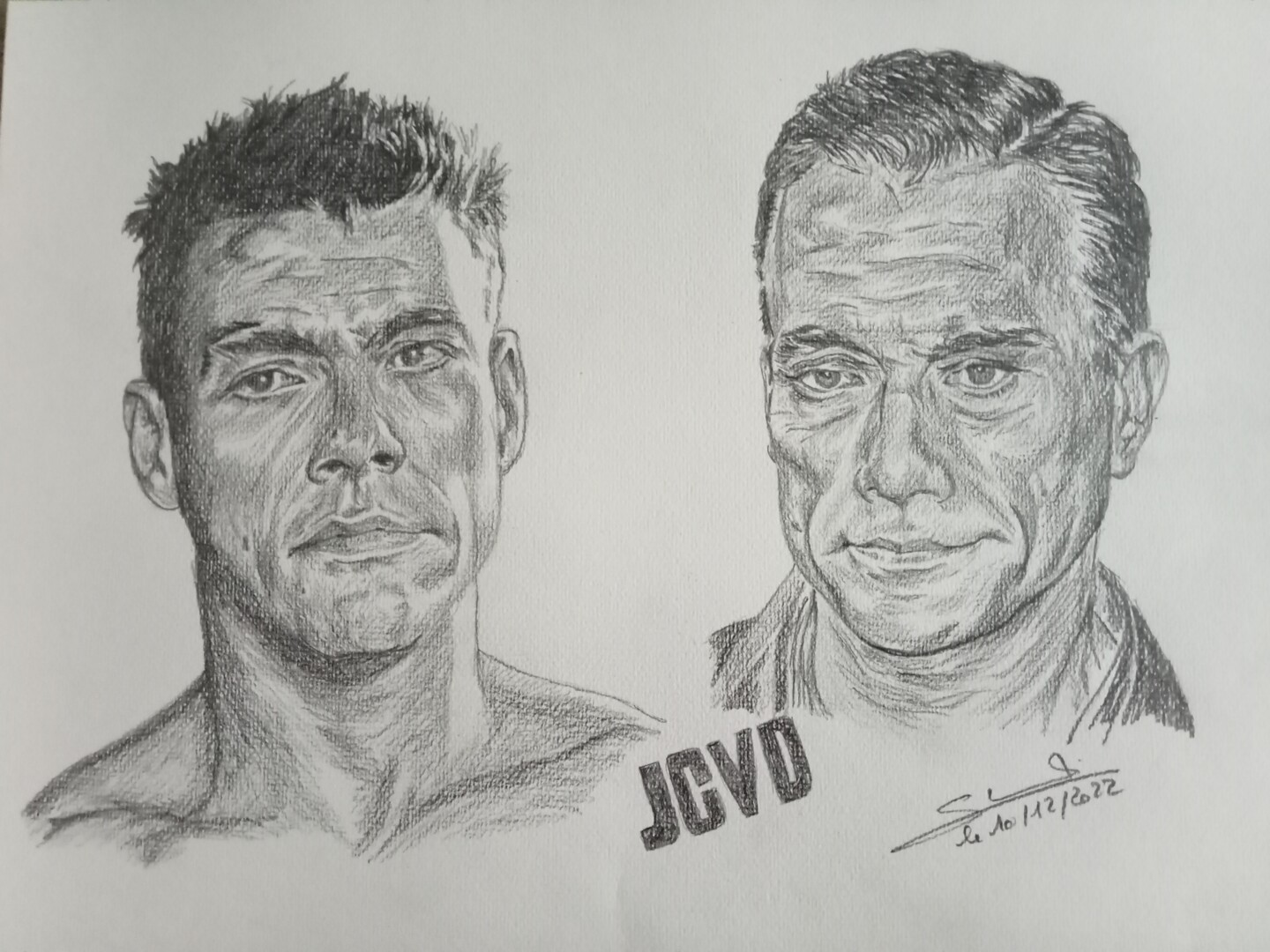 Portrait De Jean Claude Van Damme Réalis, 图画 由Gilles Staub