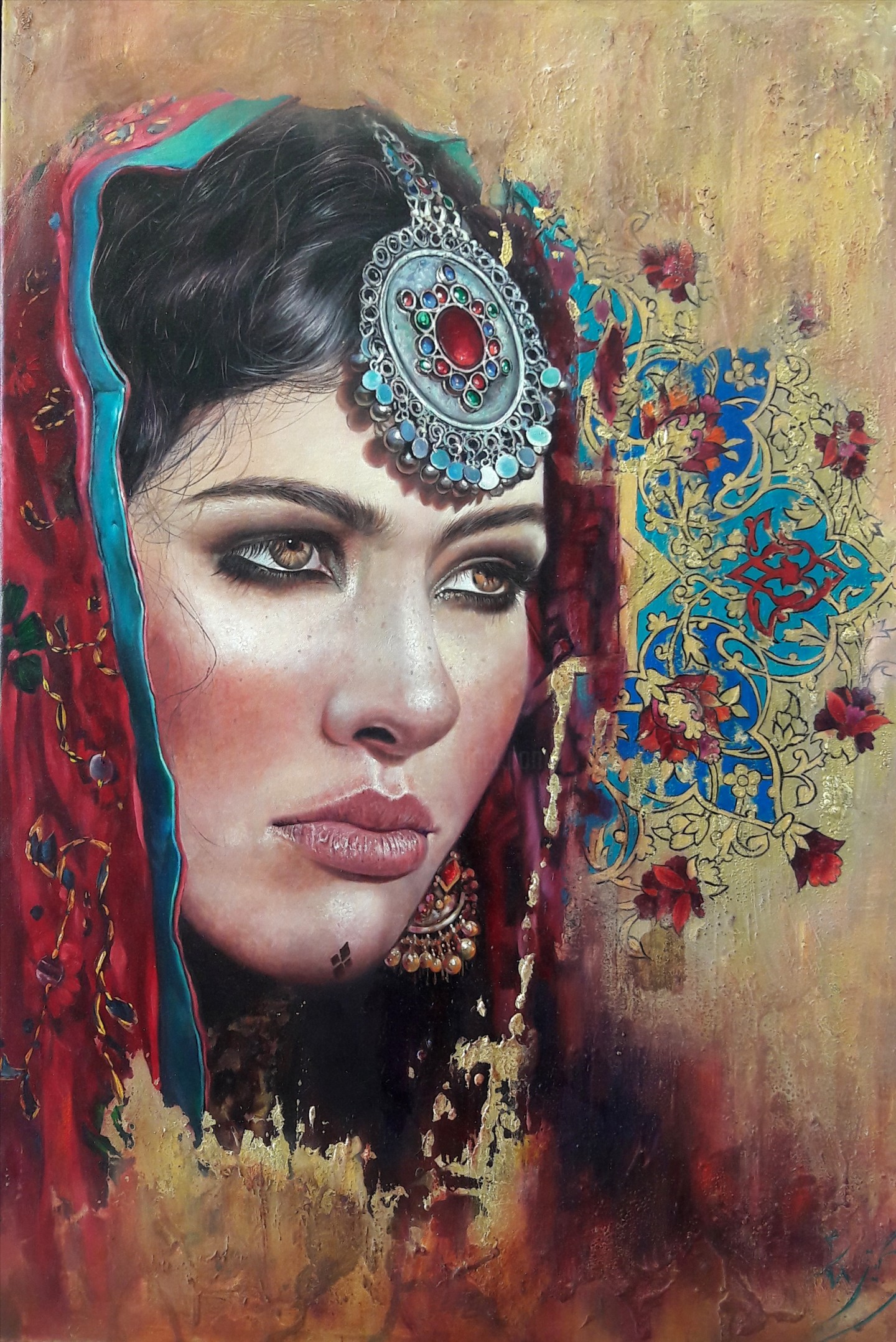 Картина арабская женщина
