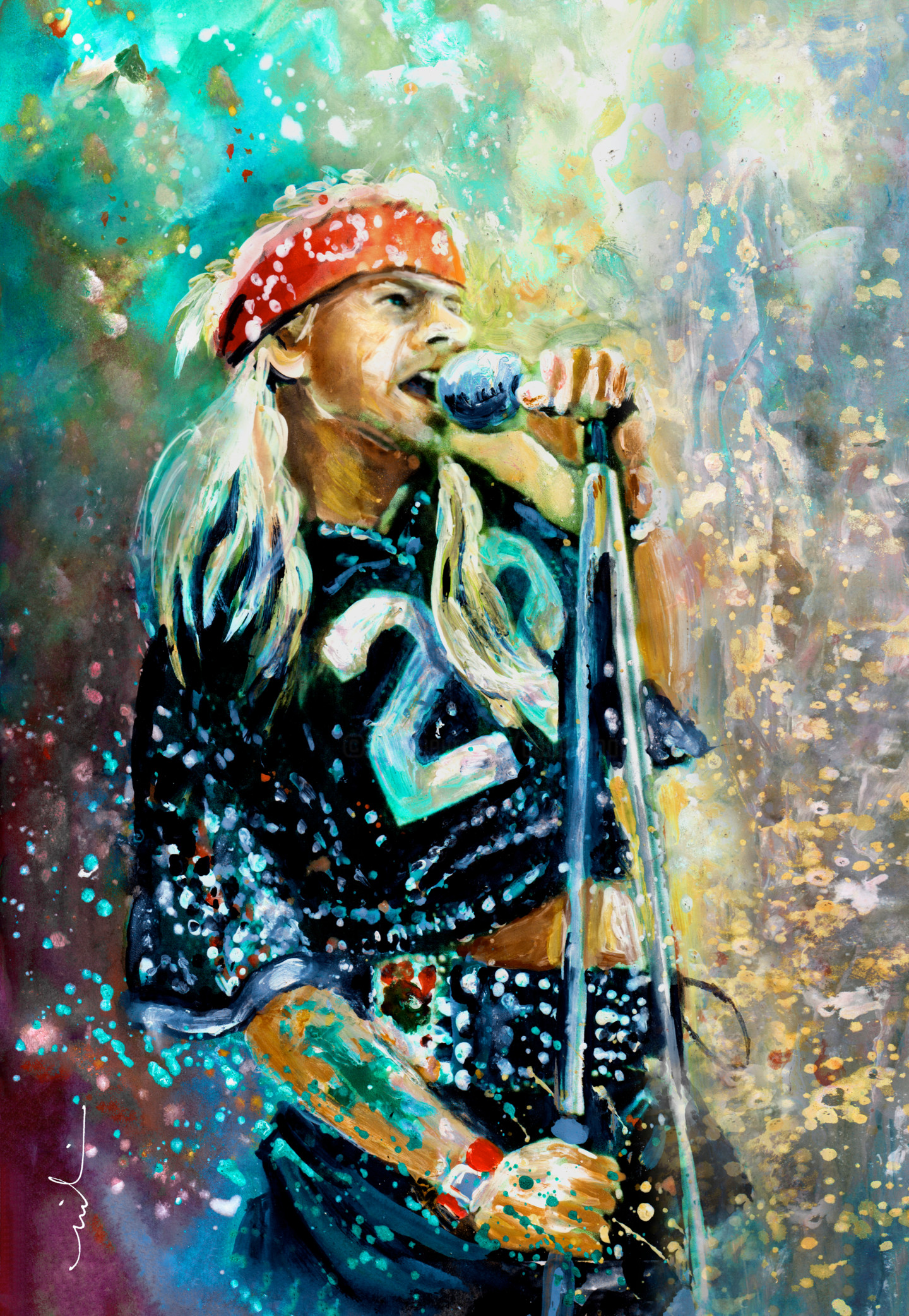 Axl Rose Portrait original painting craibas.al.gov.br