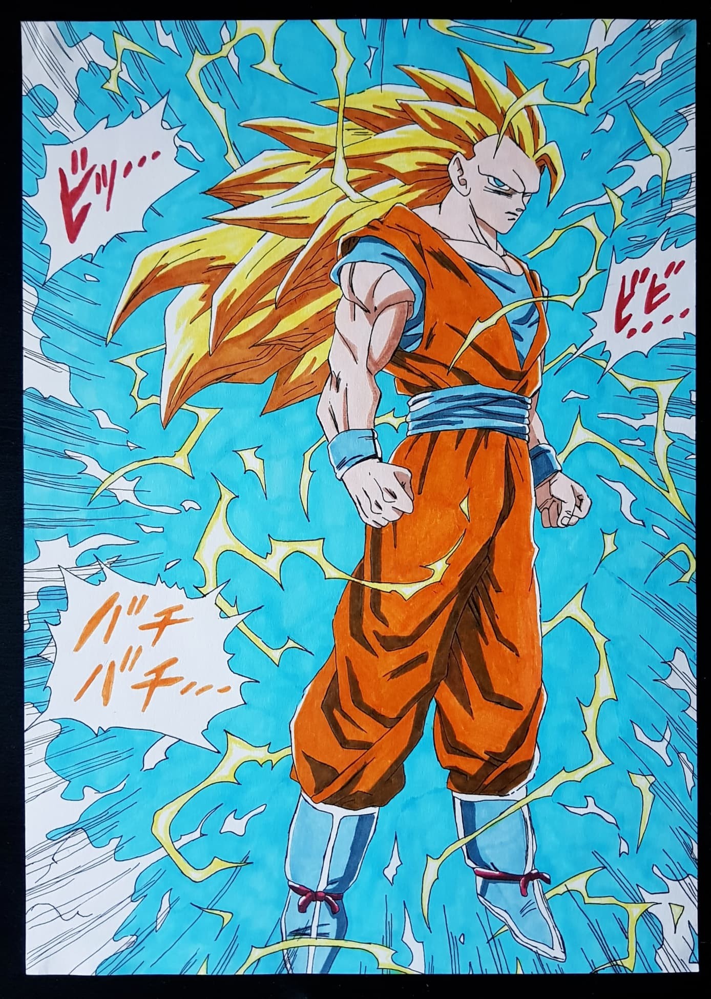 Dragon Ball Goku Desenho a lápis