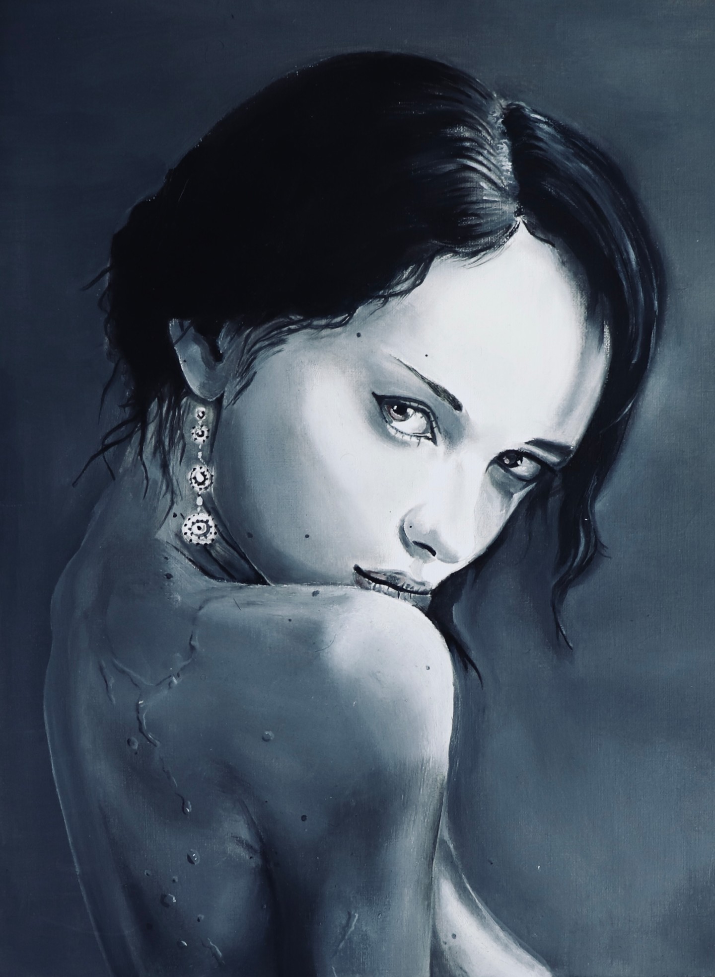 1440px x 1966px - Katie Fey, Painting by Guillaume Vincent | Artmajeur