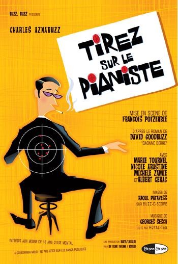 TIREZ SUR LE PIANISTE SHOOT THE PIANO PLAYER - ORIGINAL FRENCH PRESSBOOK