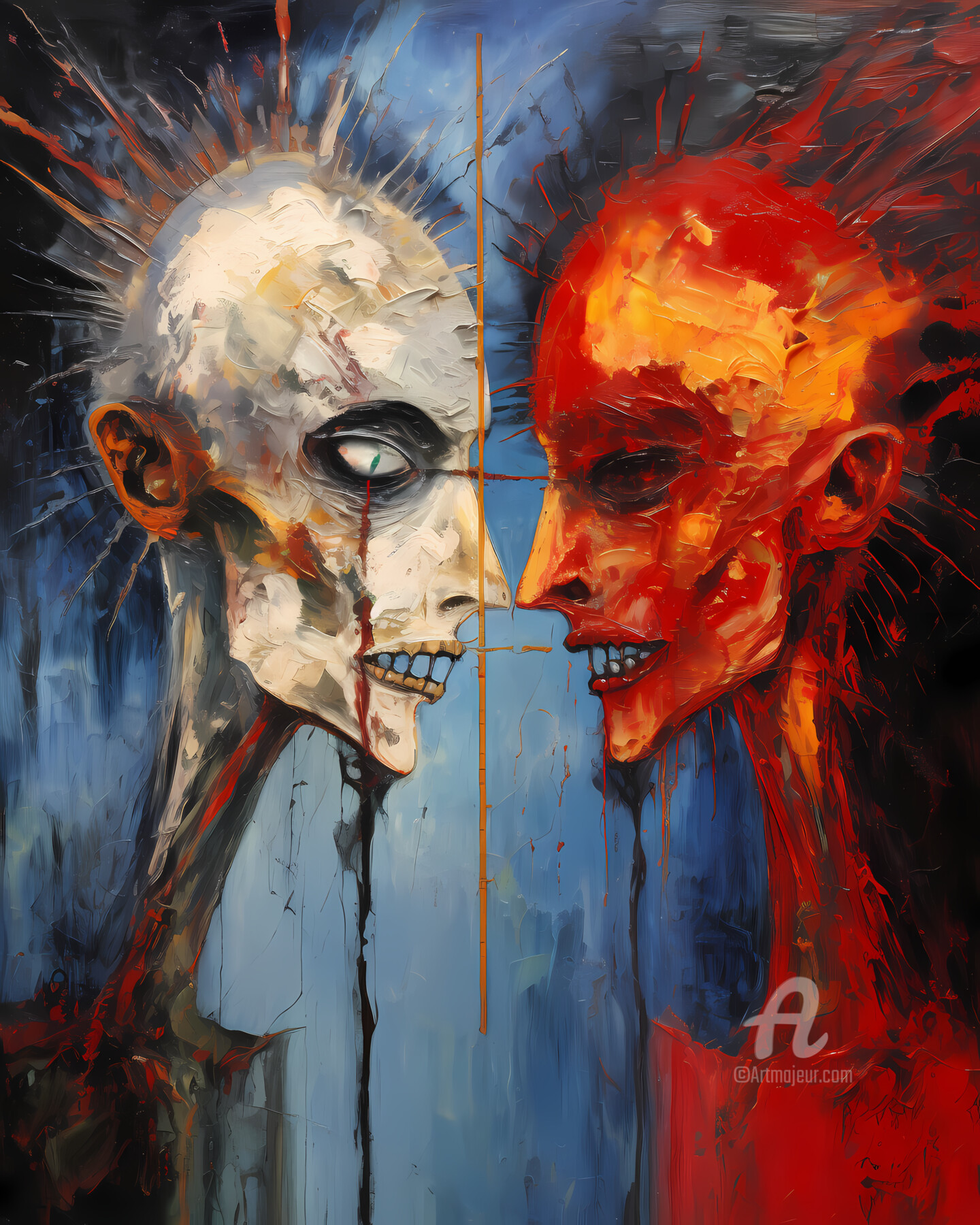 Double Insanity #Xiii, Digital Arts by Hell Imagery | Artmajeur