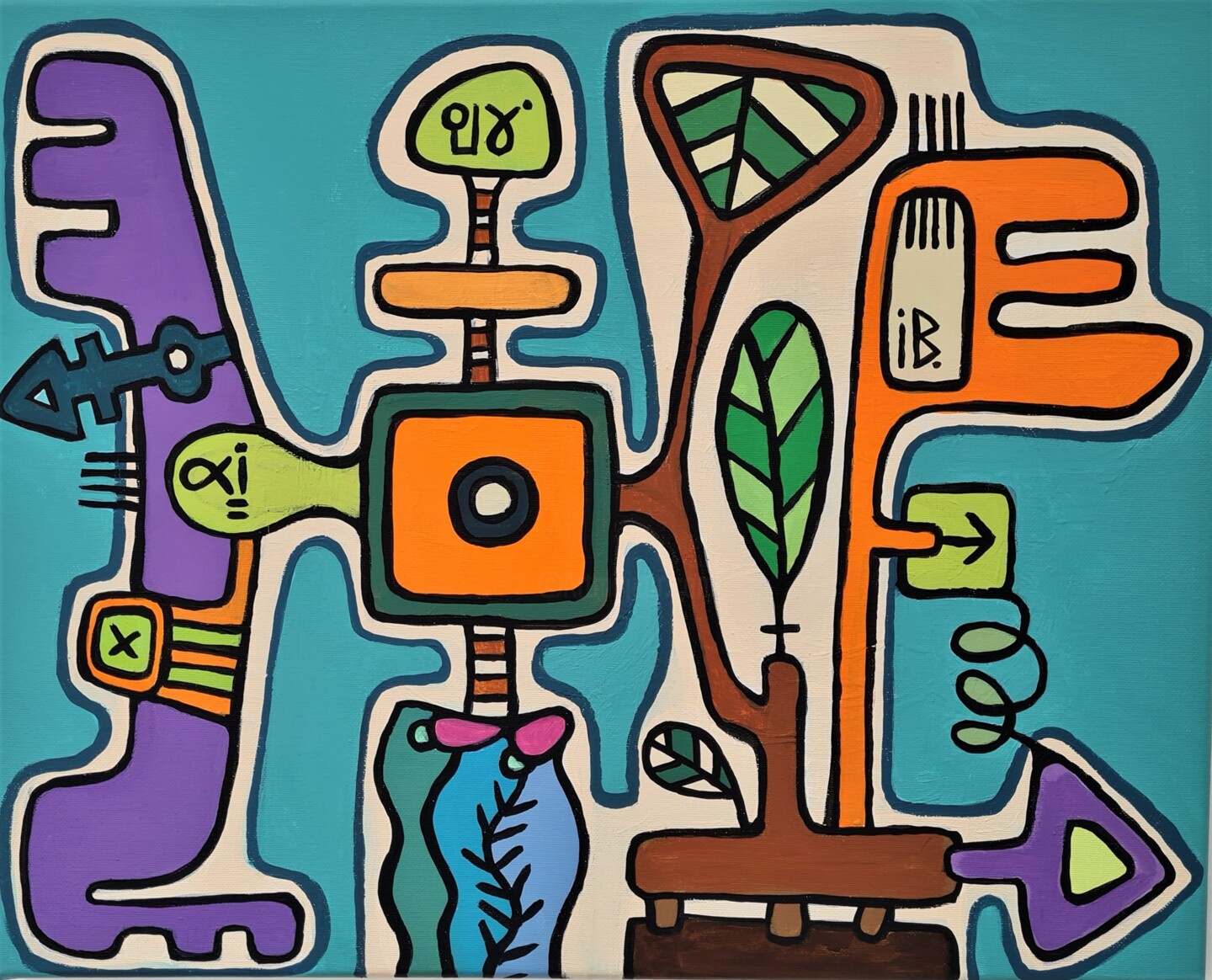 The Art Of Making A Point, Painting by Inke Bemelmans Artmajeur