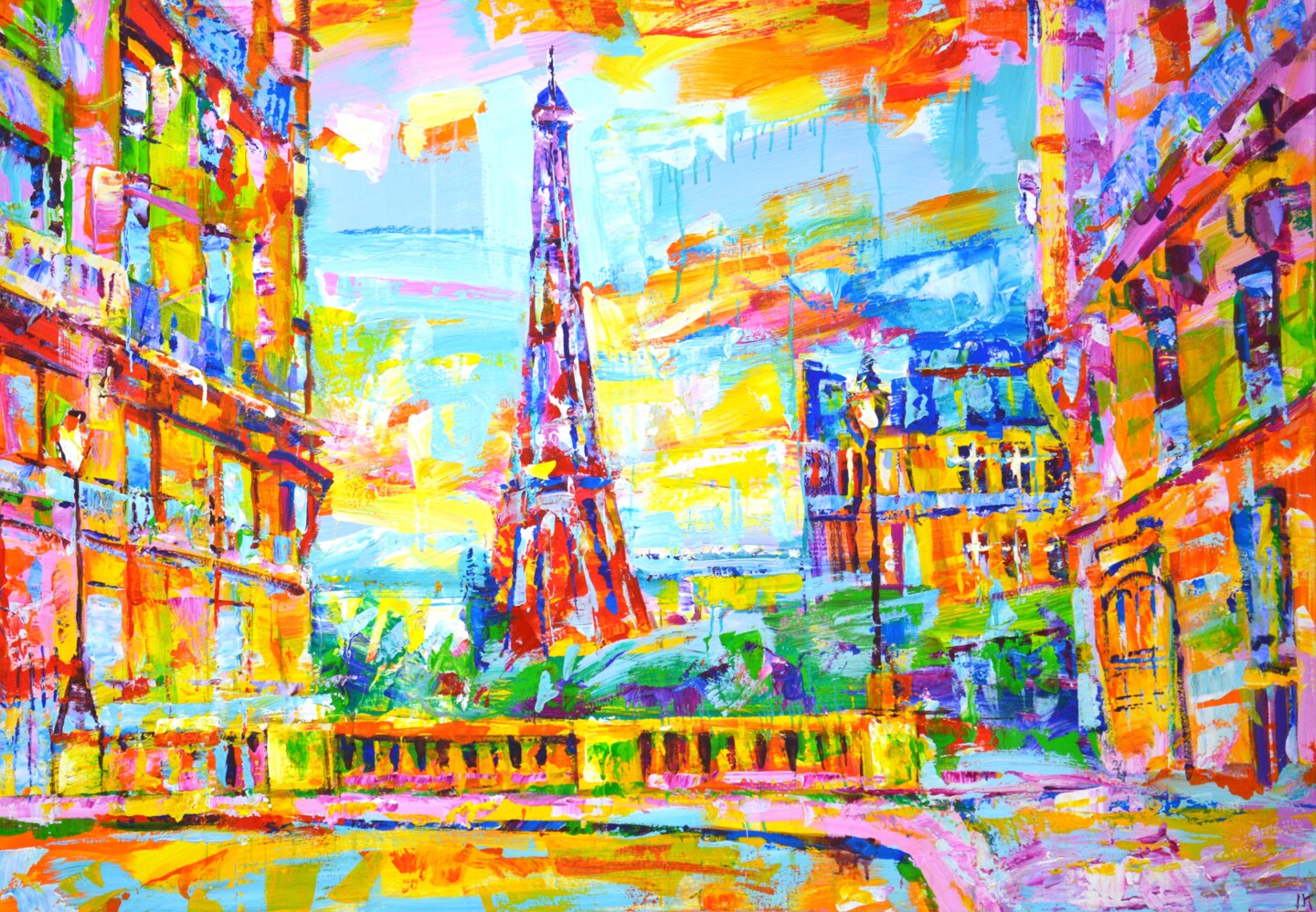 Paris 2, Painting by Iryna Kastsova Artmajeur