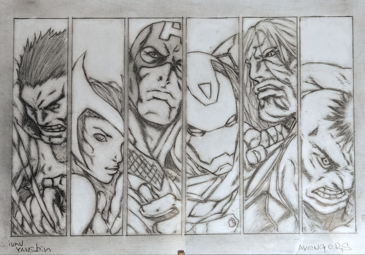 marvel drawings sketches