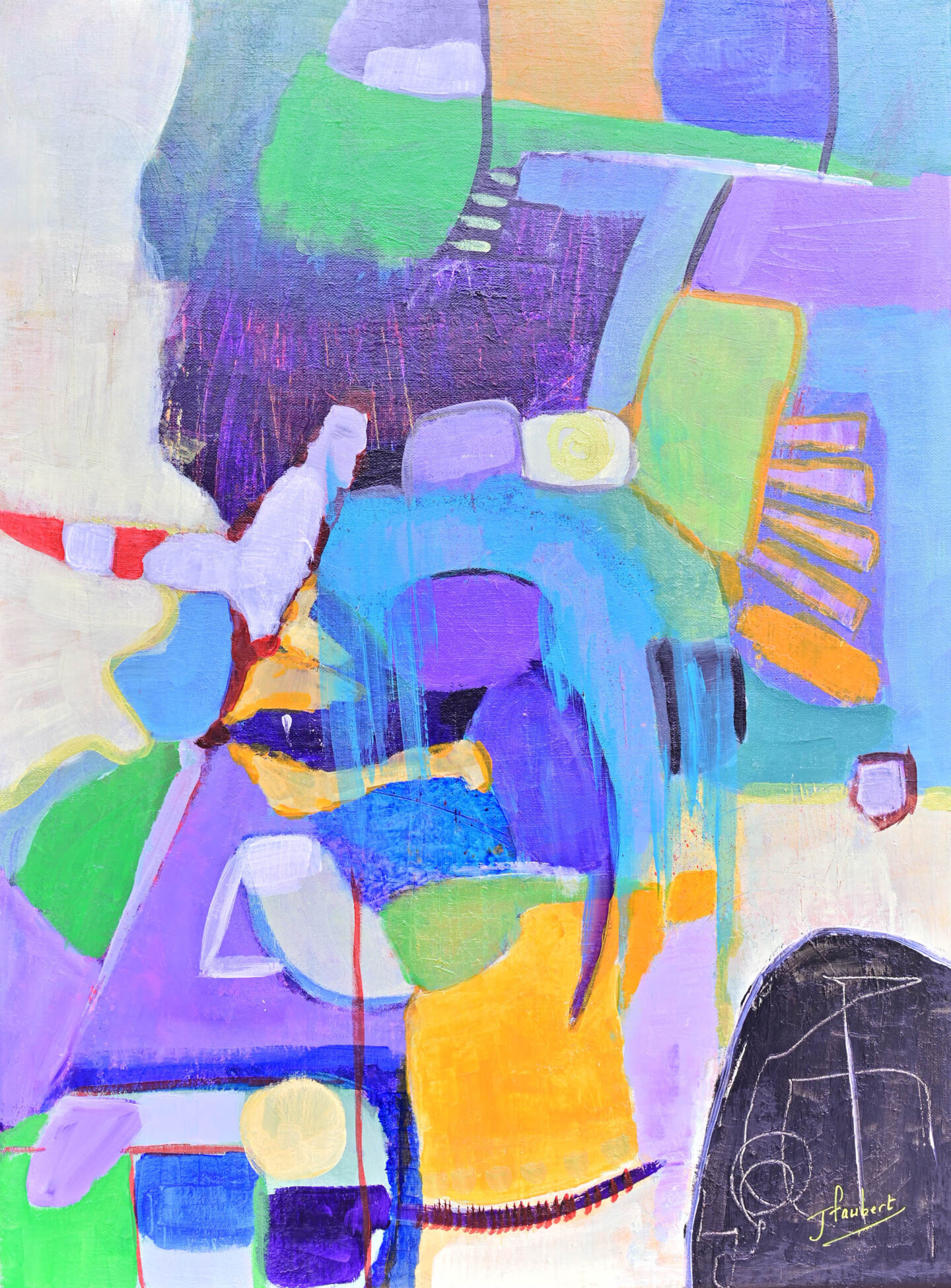 Sources Painting by Jacqueline Faubert Artmajeur