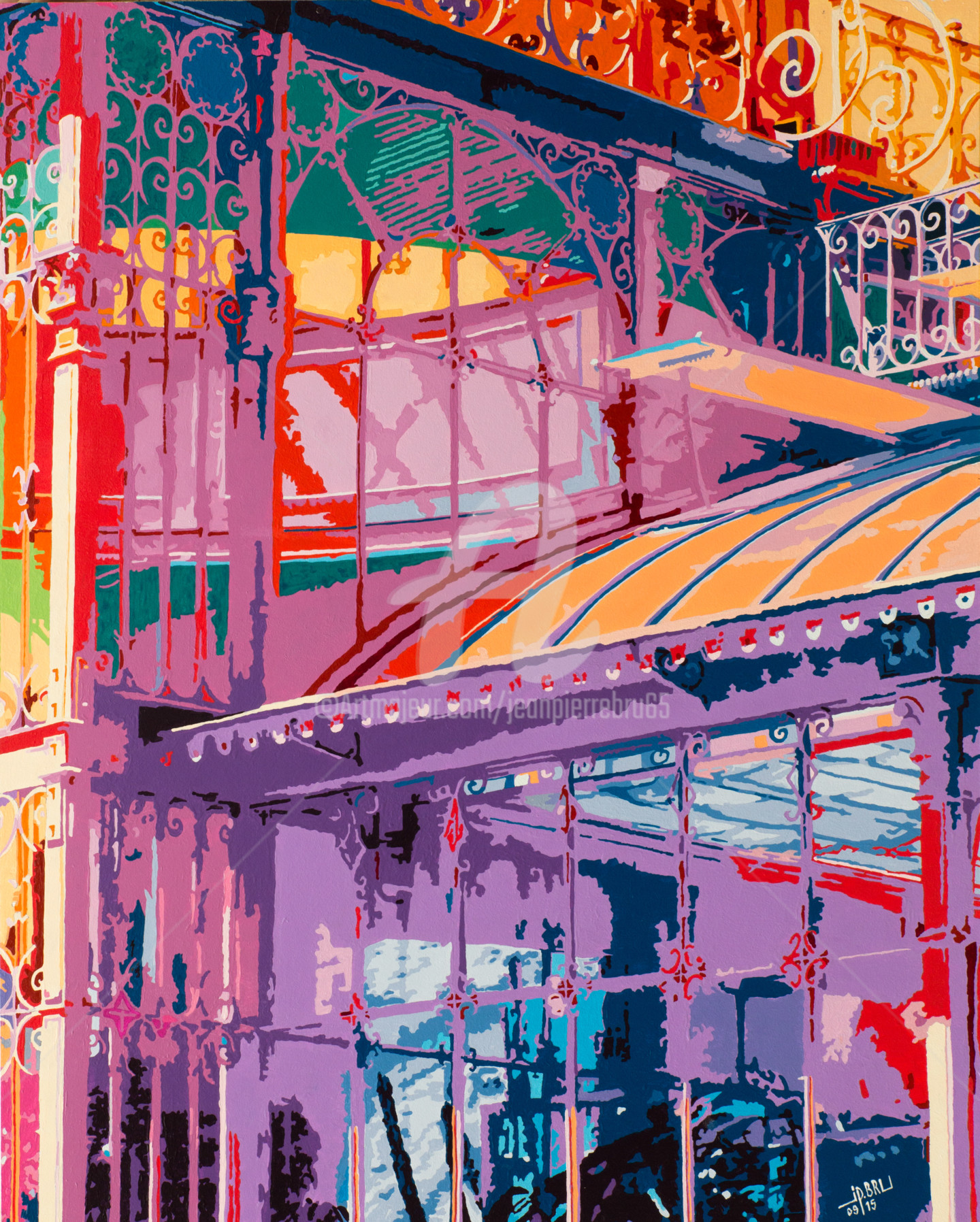 Orangerie Du Jardin Massey Tarbes Painting By Jean Pierre Bru