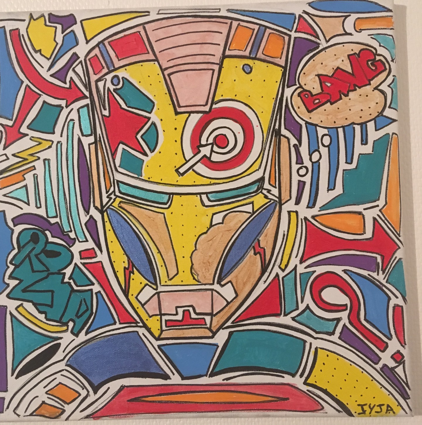 montículo Yogur Ortodoxo Ironman-Pop-Art.jpg, Pintura por Jyja | Artmajeur