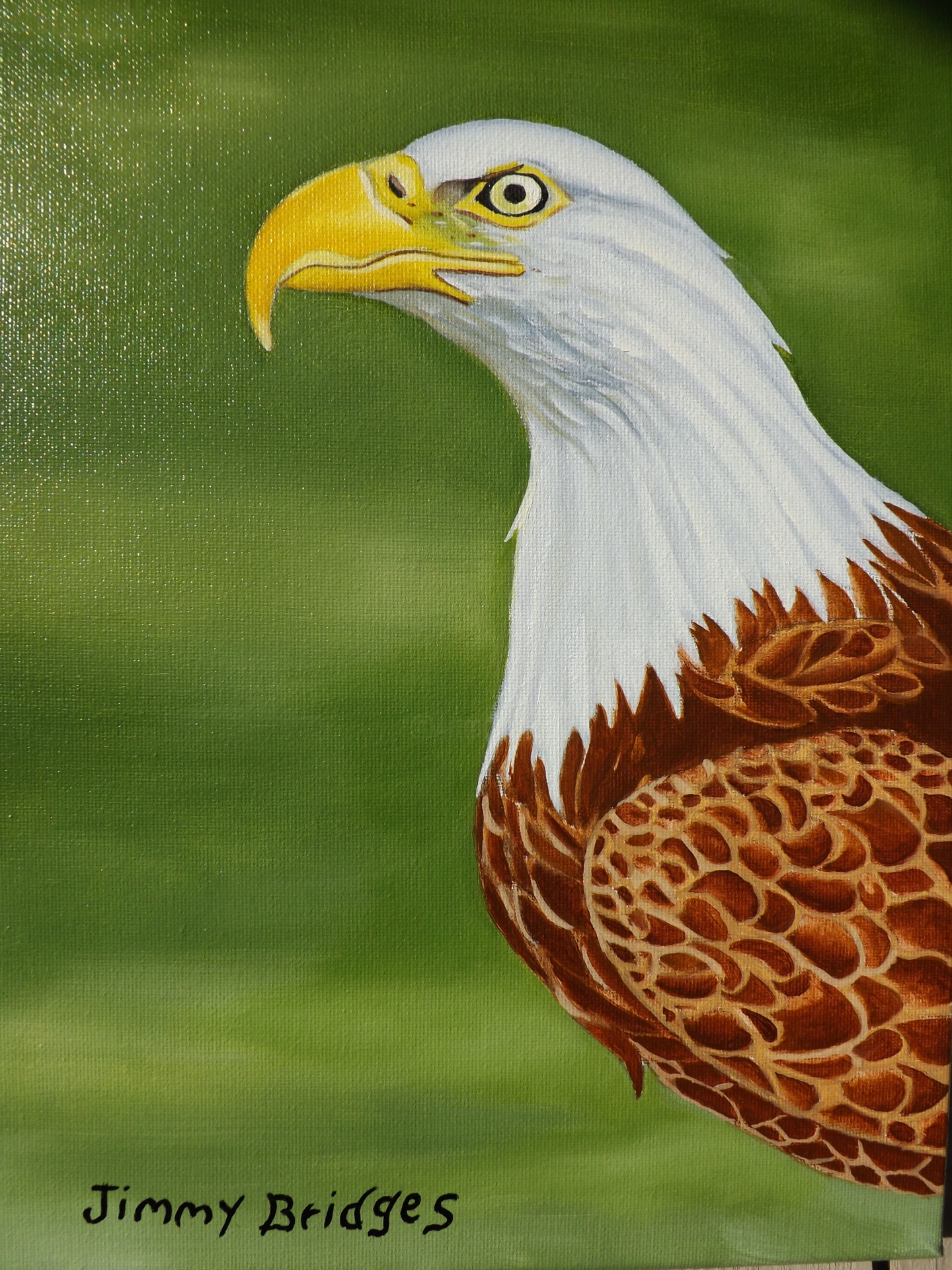 Bald Eagle, Painting by Jimmy Bridges Artmajeur
