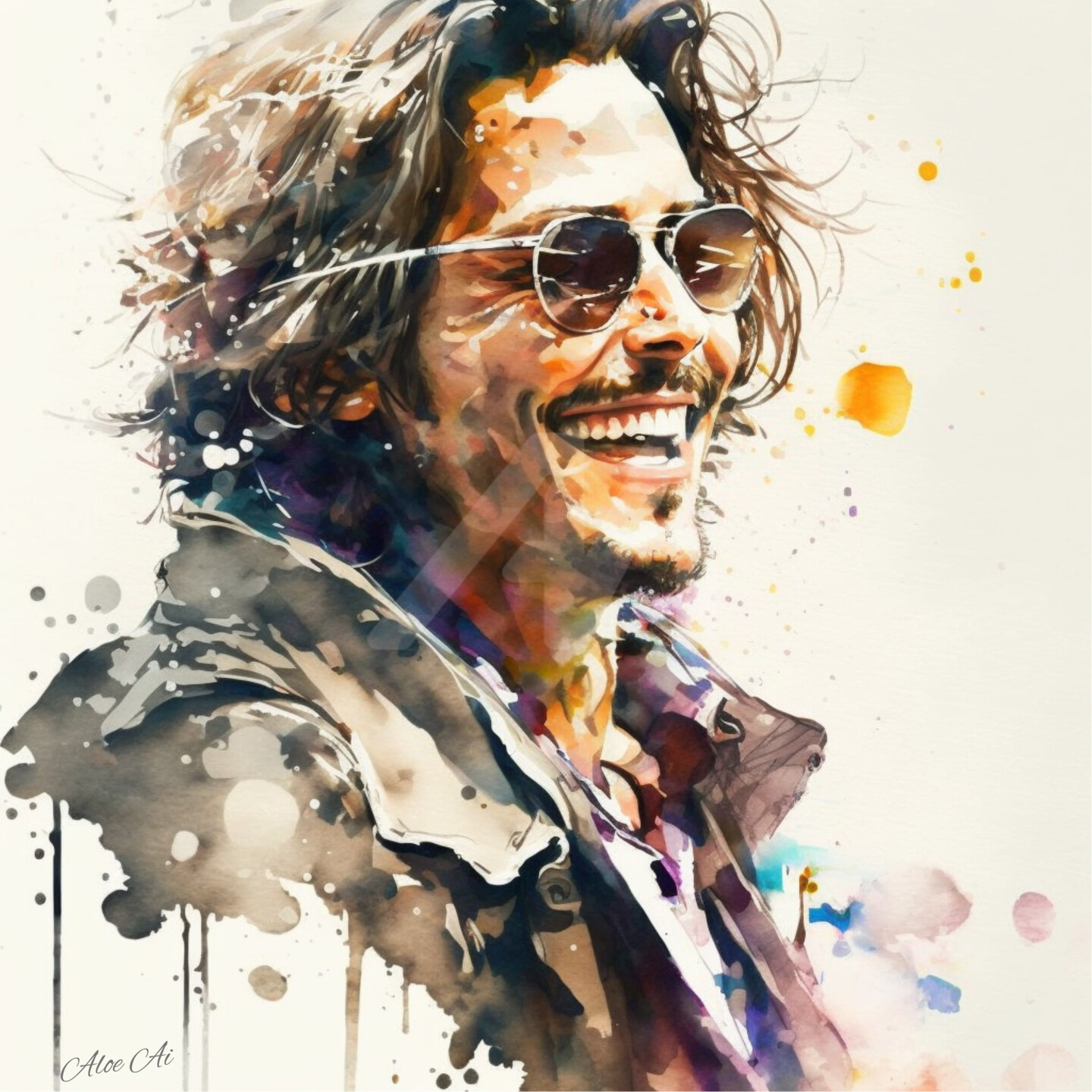 Johnny Depp / Johnny Depp Fan / Johnny D, Digital Arts by Aloe Ai
