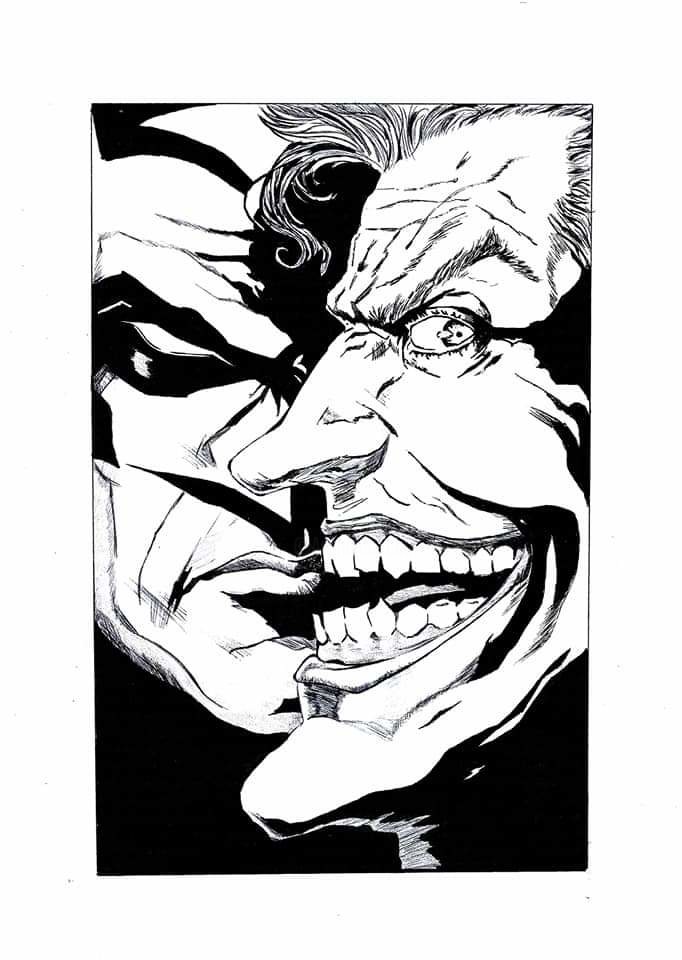 Joker & Batman, Dibujo por Karen Cambron | Artmajeur