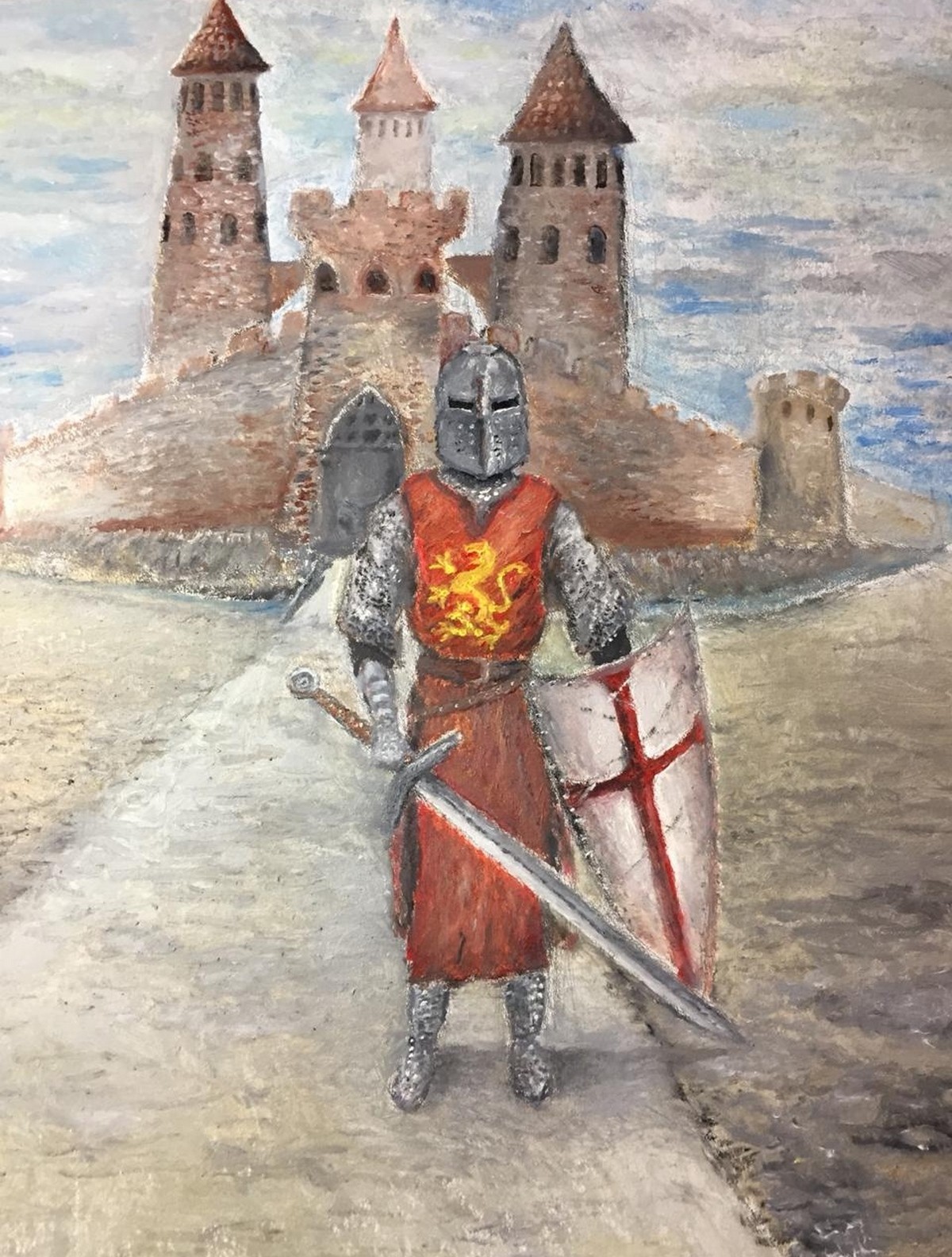 Рыцарь в кольчуге рисунок