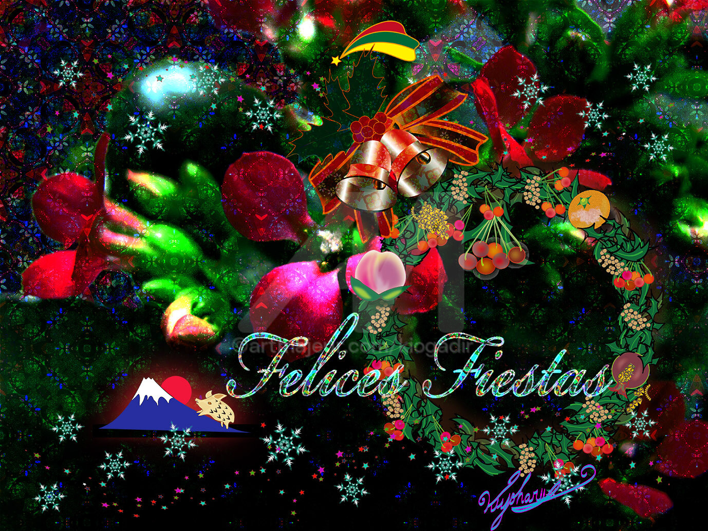 Felices Fiestas.jpg Digital Arts by Kio | Artmajeur