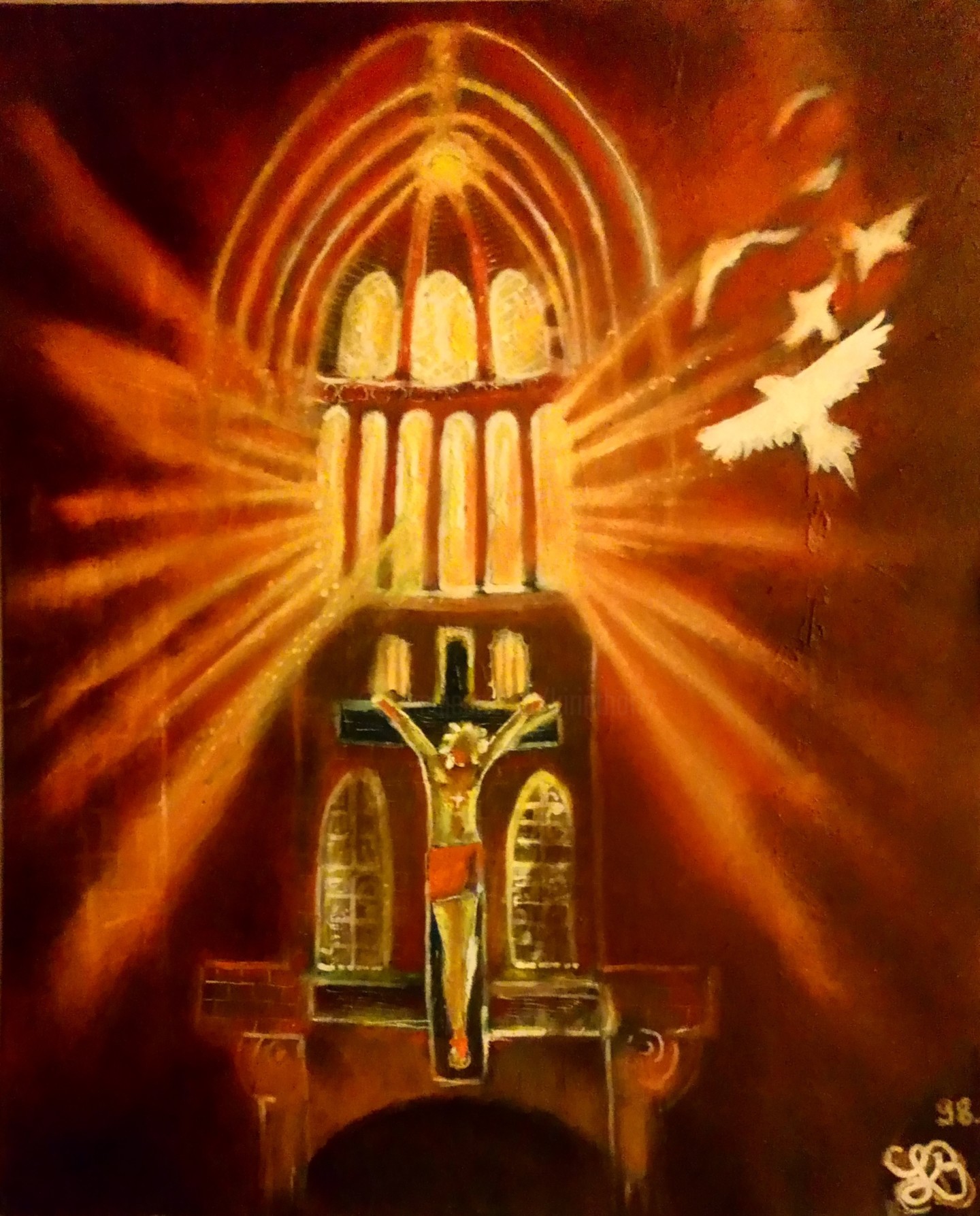 Jesus Sur La Croix Painting By Sarah Bouzaglou Boissin Artmajeur Jesus Sur La Croix Painting By Sarah Bouzaglou Boissin Artmajeur