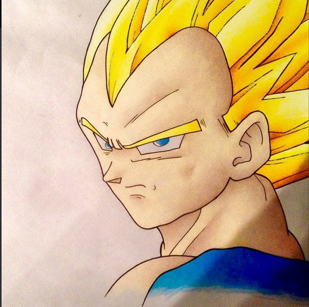 Vegeta - Dbz, Desenho por Cloé Pierson