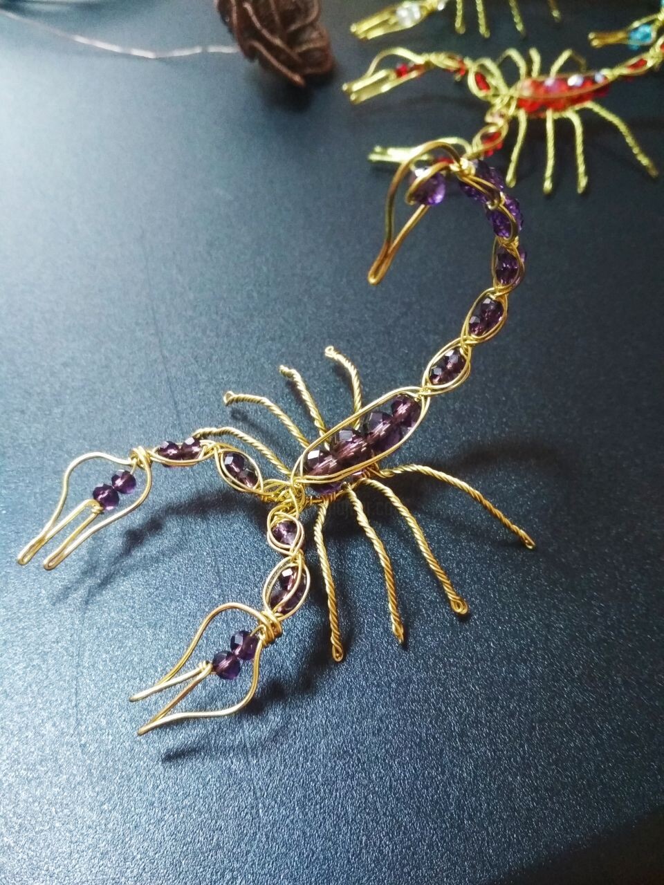 Wire Scorpion, Sculpture by Kolobrawen