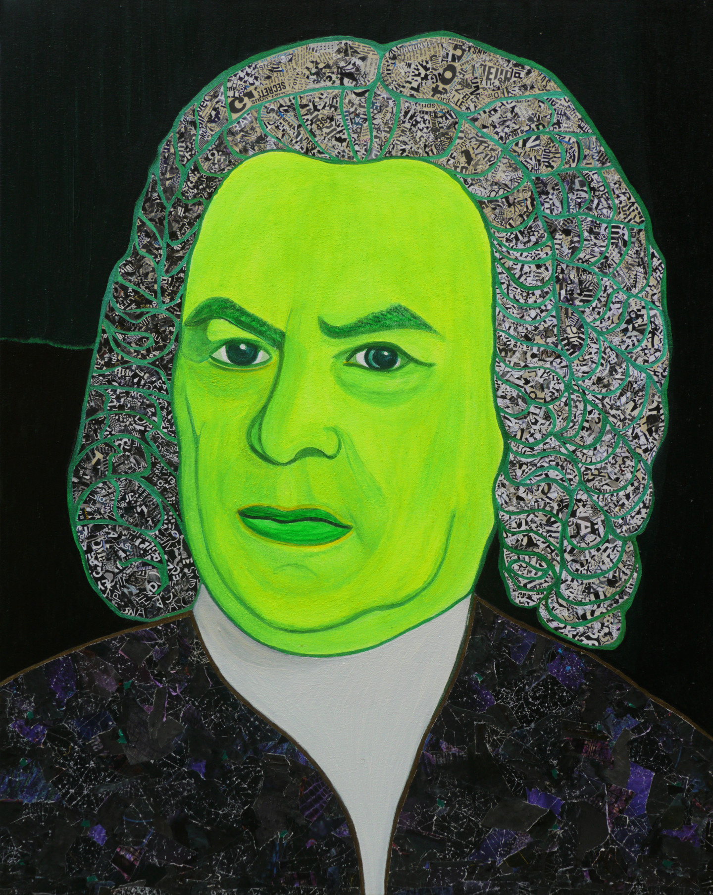 Portrait Of Johann Sebastian Bach, Painting by Dmytro Kurovskiy