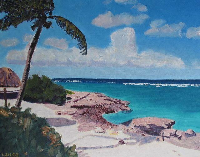 Cancun, Painting by Herscovitch Larry Artmajeur