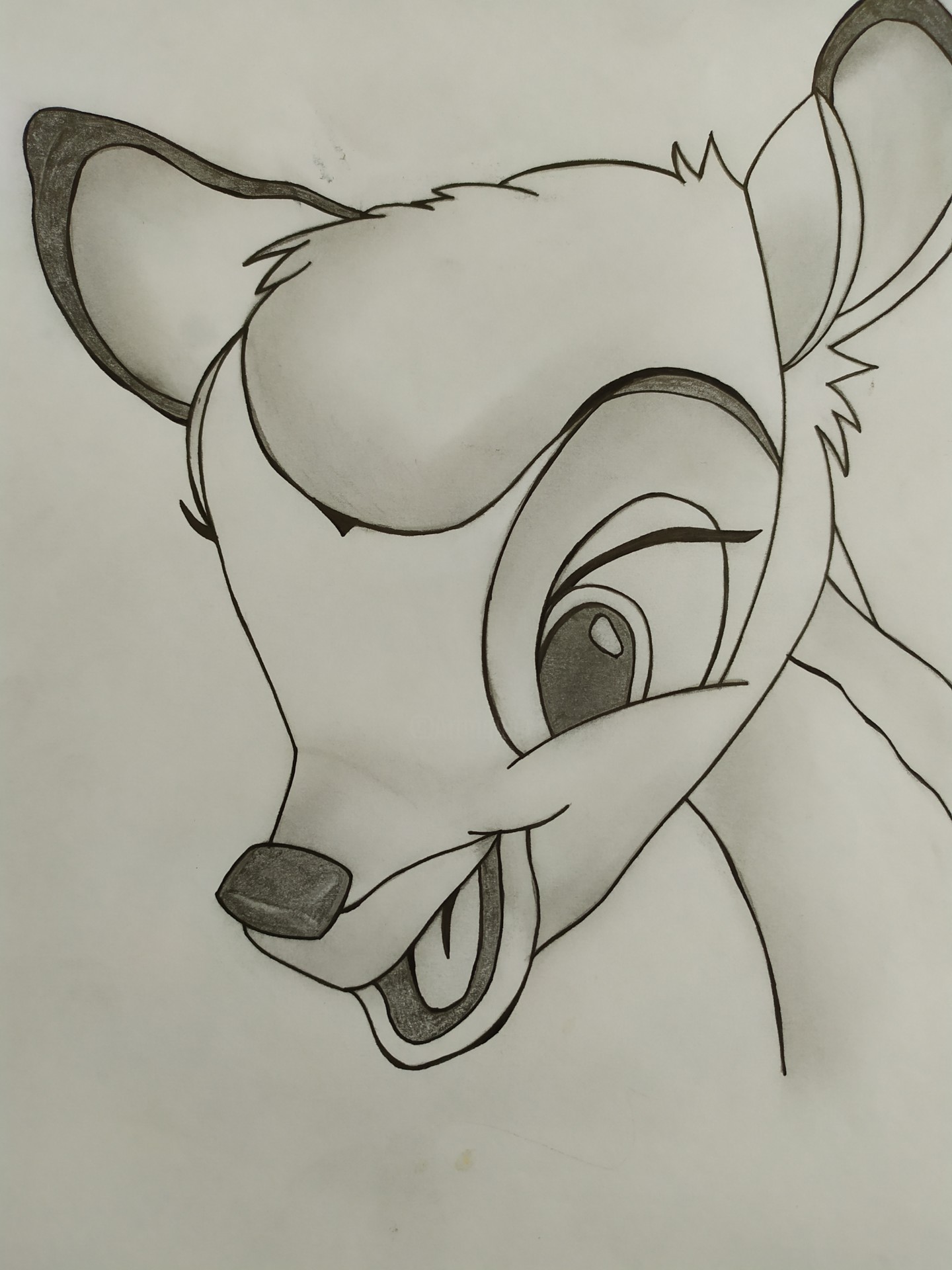 Bambi Disney, Dibujo por Lea David | Artmajeur