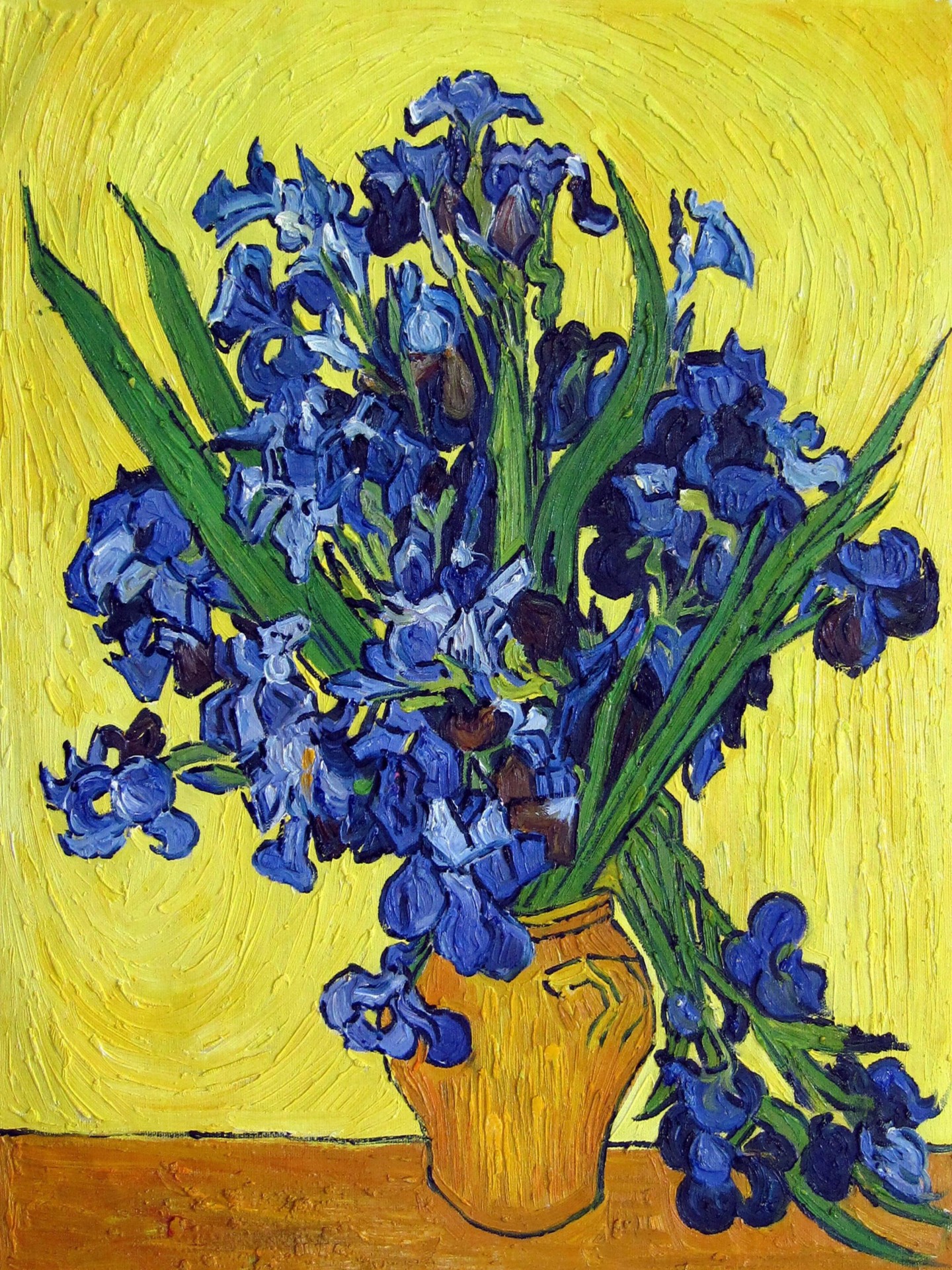 Vencent Van Gogh 420 Iris, Painting by Greg Leander | Artmajeur