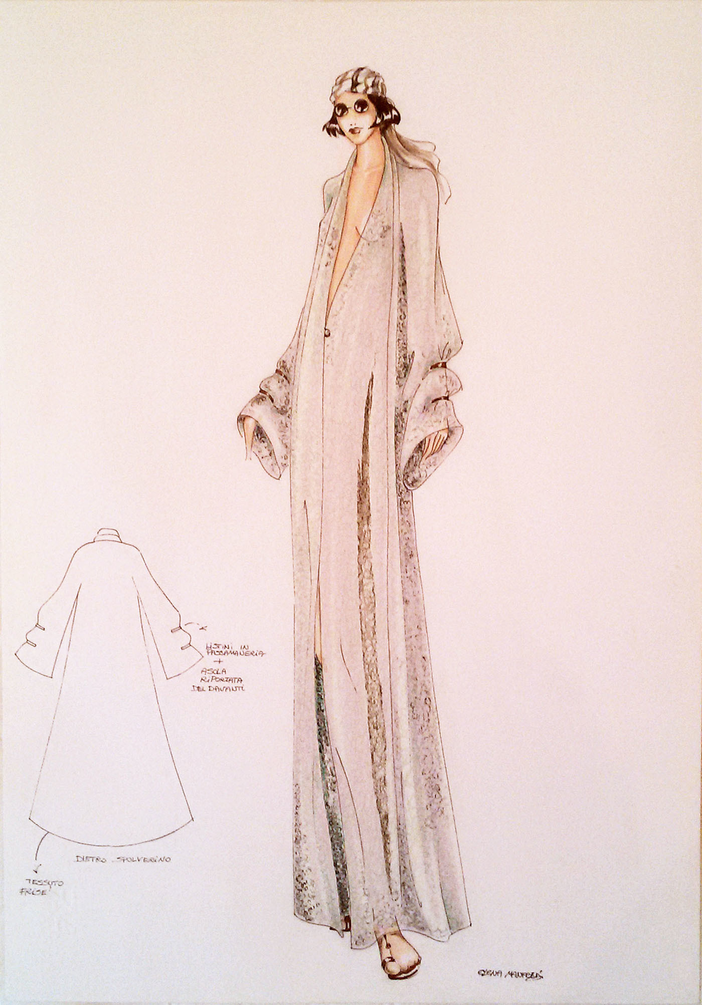 Loook Mystical Collezione Primavera Estate 1995 Disegno Da Leletta Fashion Artmajeur
