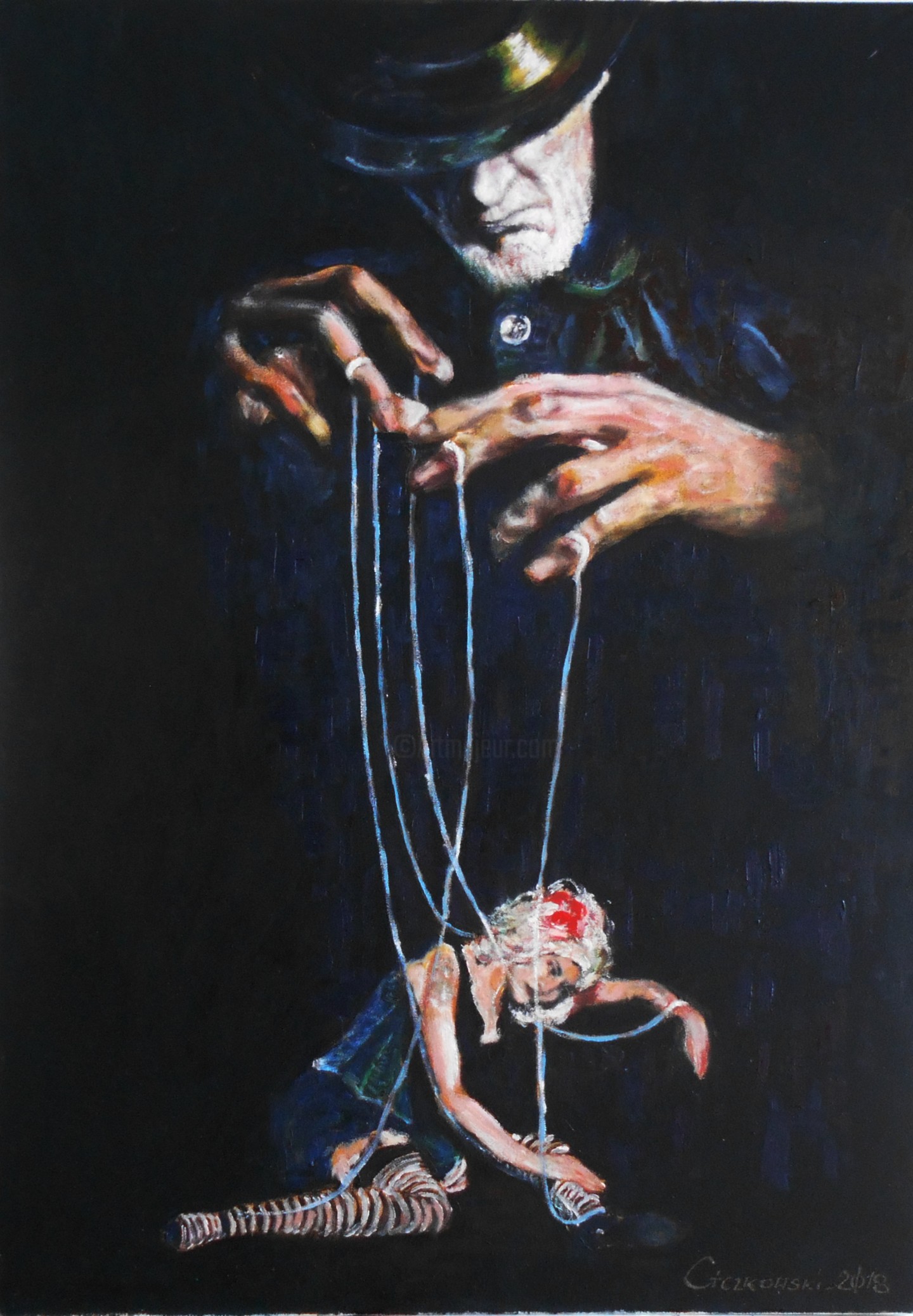 Puppet Master, Painting by Leszek Gaczkowski
